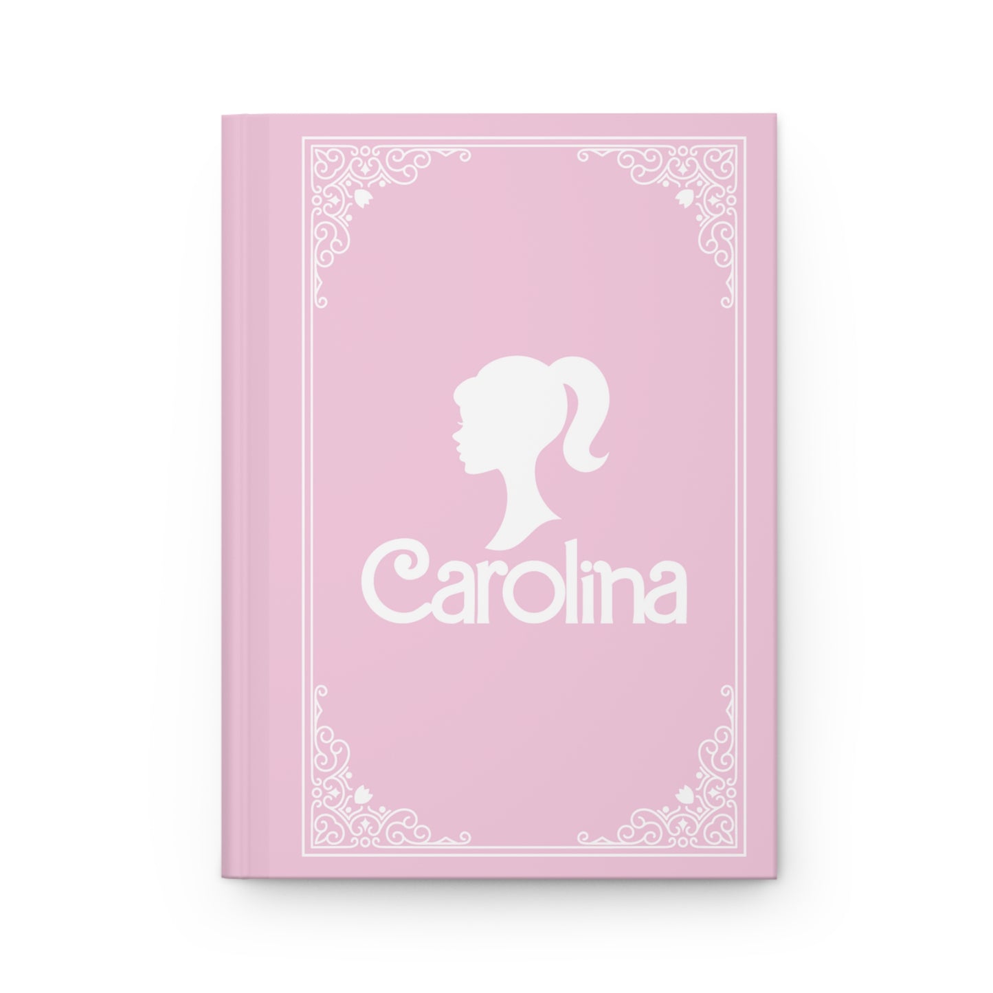 PERSONALIZED Hardcover Journal Matte, Pastel Pink, BARBIE inspired Fairytale Book Cover, Perfect Christmas Gift for Girls