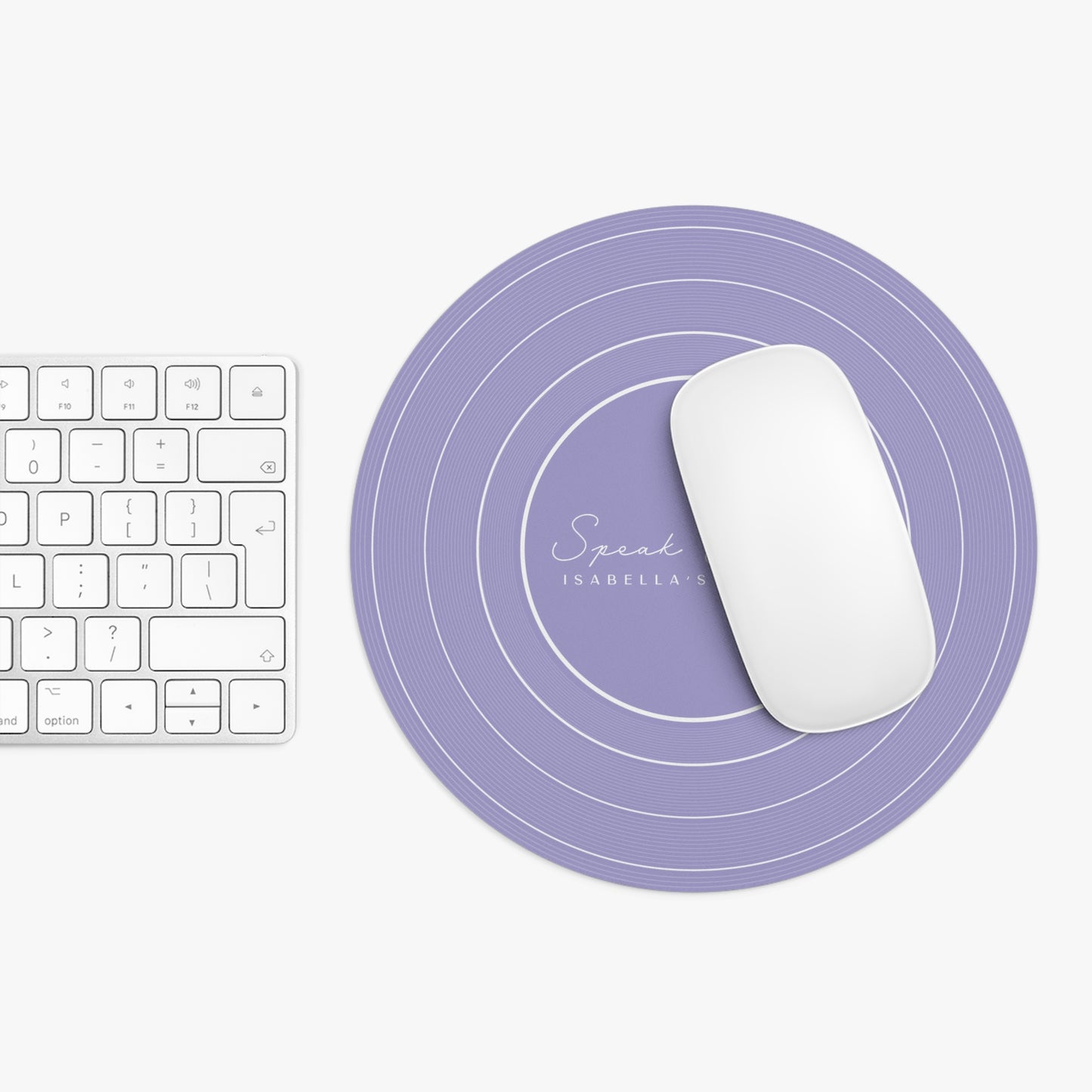 Personalized Mouse Pad, SPEAK Now Purple Vinyl Record | CUSTOM Version's Name or ERA | Round 8" x 8" | Swiftie Fan Gift Present