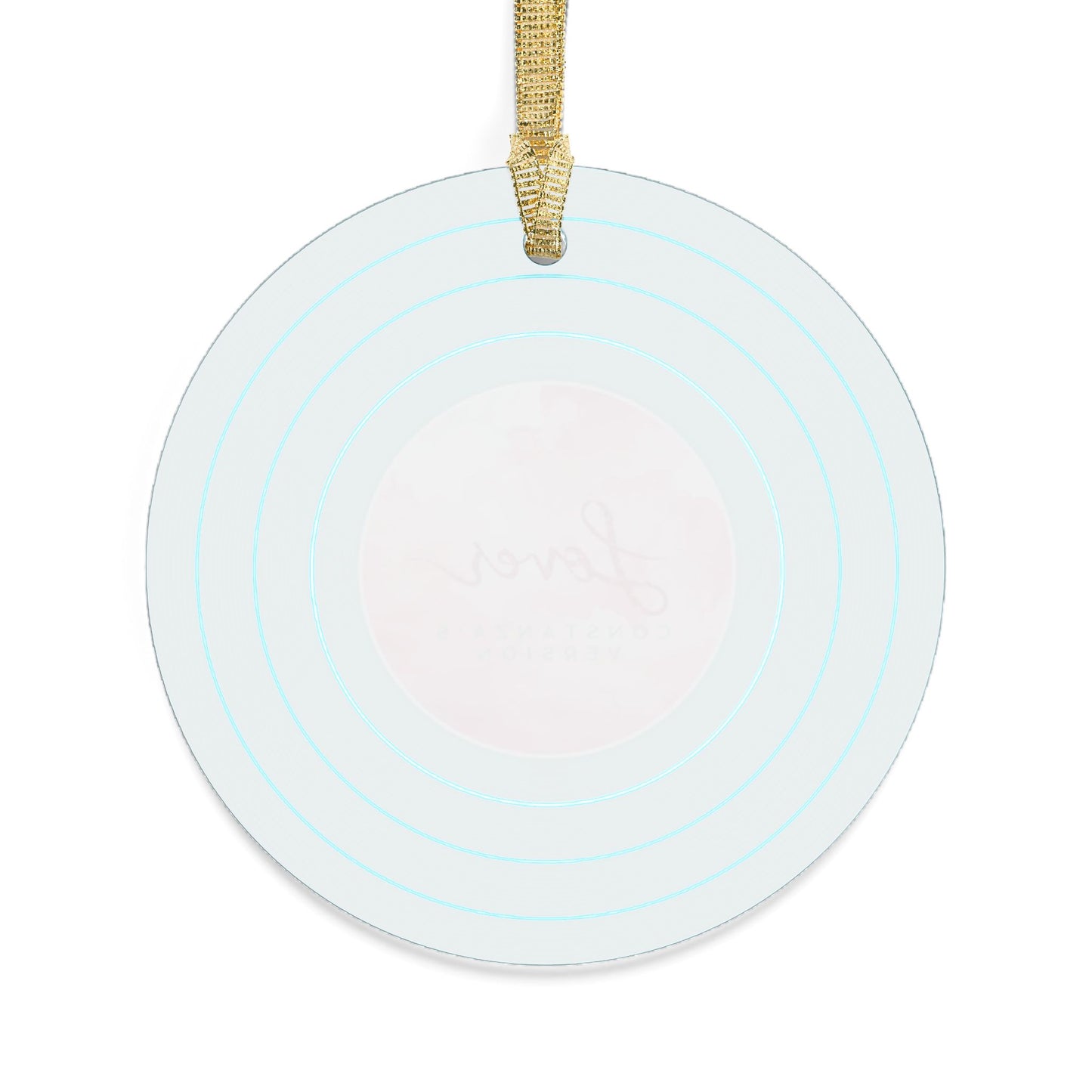 Personalized Acrylic Ornaments, LOVER Blue Clouds Vinyl Record | CUSTOM VERSION, Name or Era | 4" x 4" | Swiftie Gift Fan Present