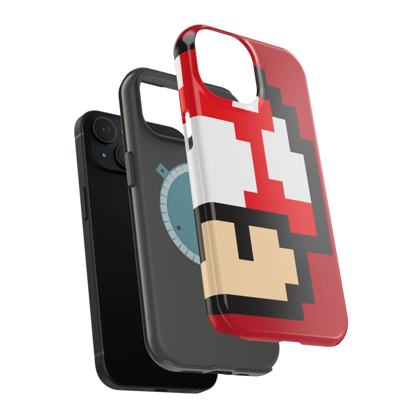 MagSafe Tough Mario Red Case | iPhone 15, 14, 13 | Perfect Unique Valentine's Day Gift for Gamer