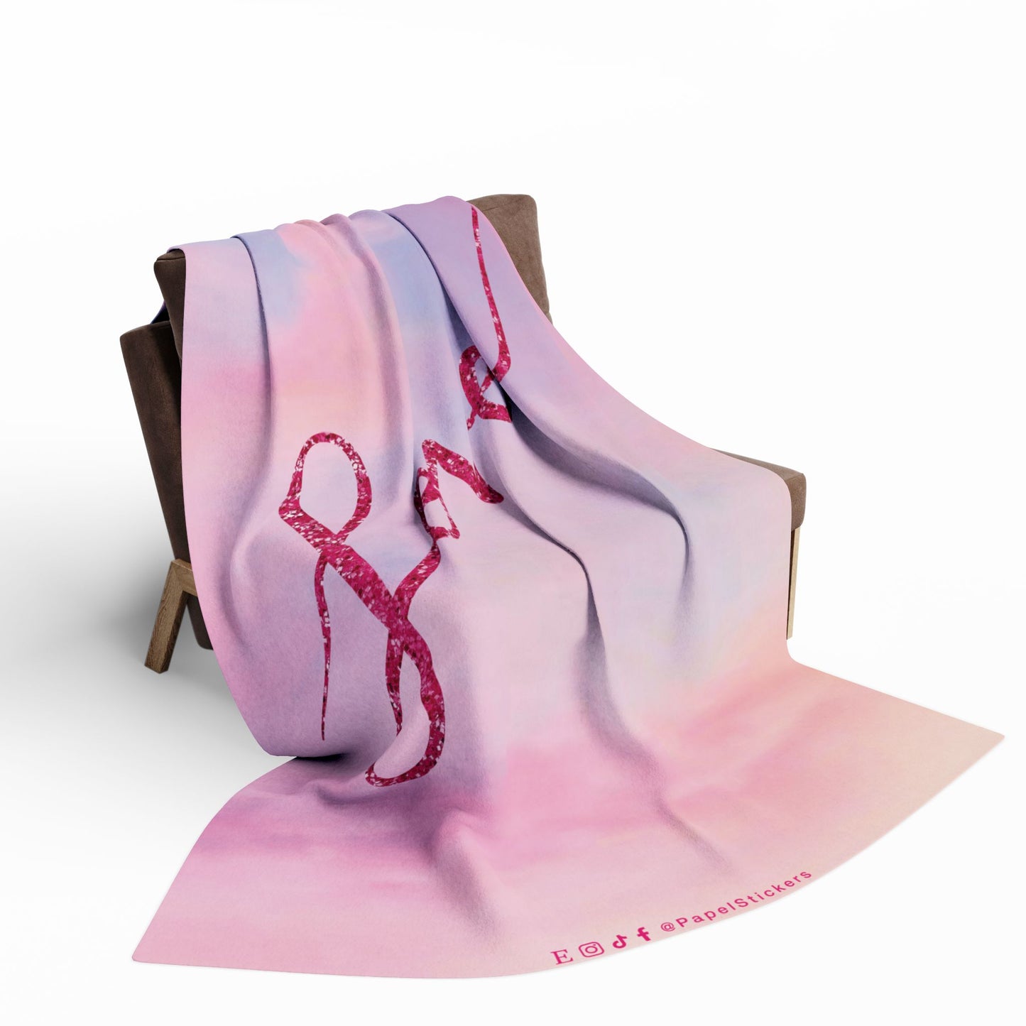 LOVER Pink Clouds Plush BLANKET | 30x40", 50x60" and 60x80" | Swiftie Personalized Gift Unique Present | T.S. Merch