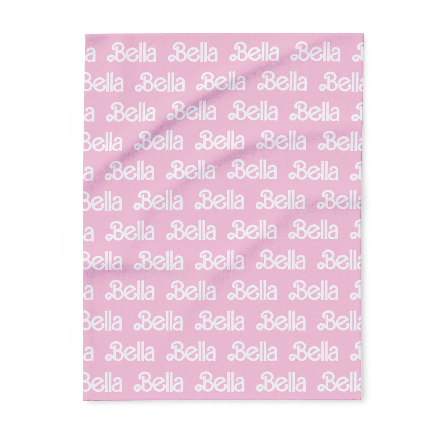 PERSONALIZED Doll FONT Plush BLANKET | Hot or Light Pink , 30x40", 50x60" and 60x80" | Swiftie Personalized Gift Unique Present | T.S. Merch