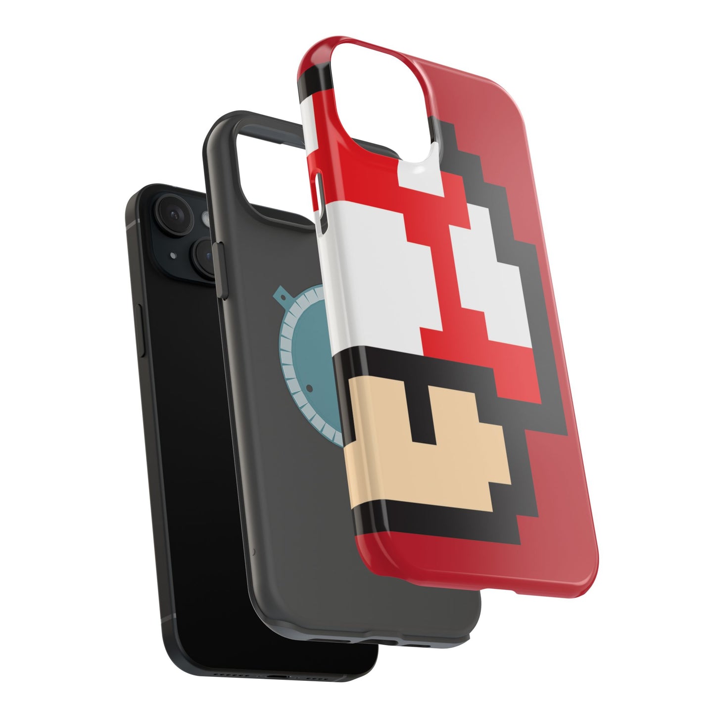 MagSafe Tough Mario Red Case | iPhone 15, 14, 13 | Perfect Unique Valentine's Day Gift for Gamer