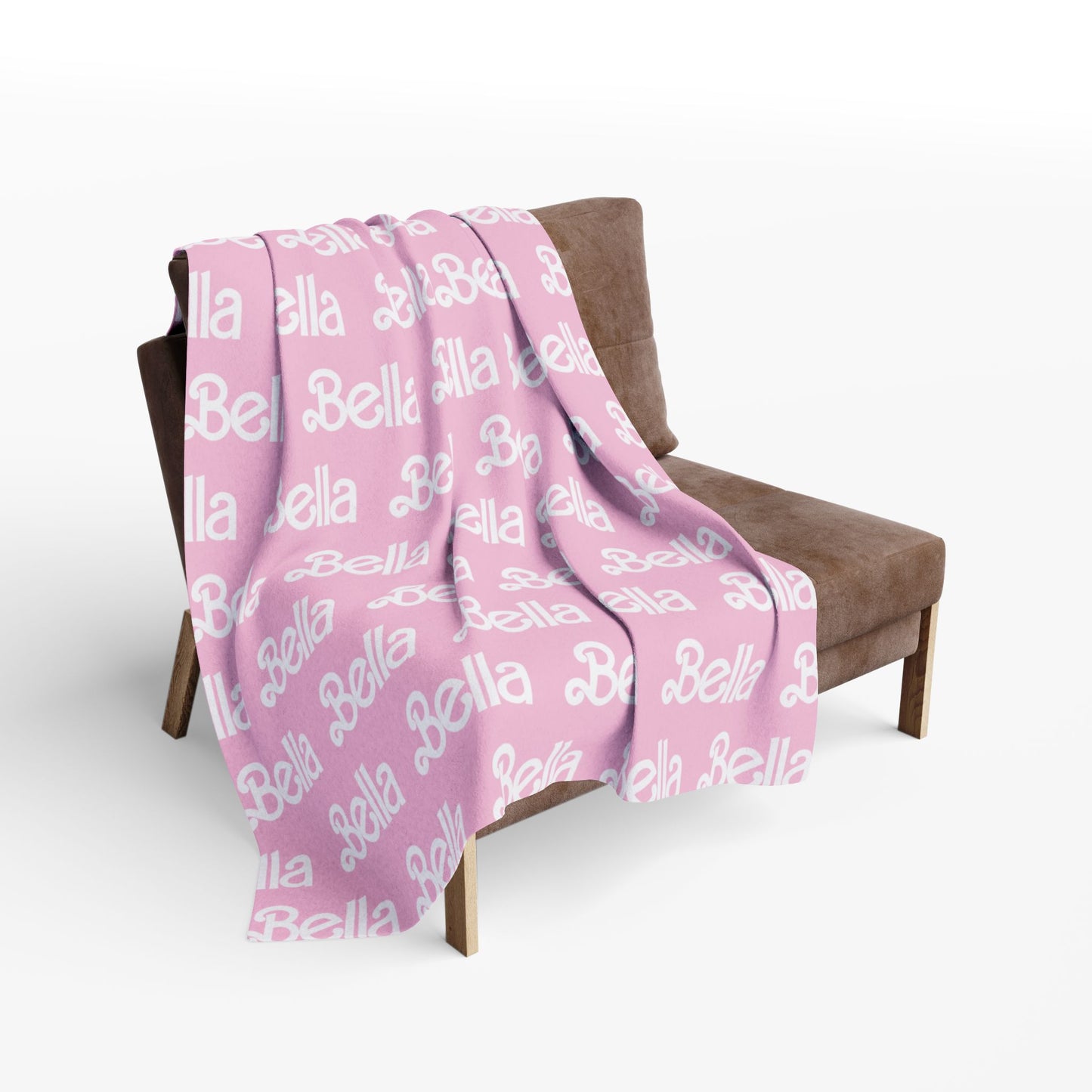 PERSONALIZED Doll FONT Plush BLANKET | Hot or Light Pink , 30x40", 50x60" and 60x80" | Swiftie Personalized Gift Unique Present | T.S. Merch