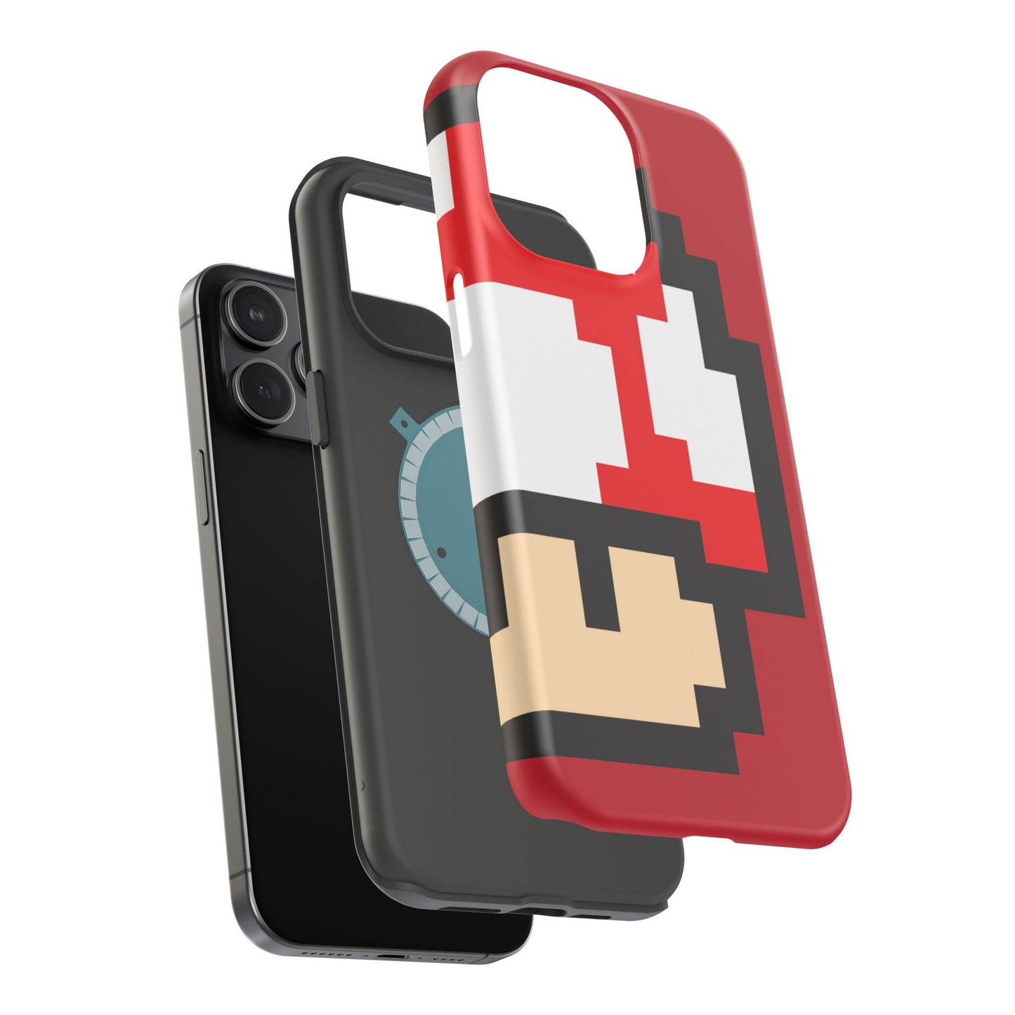 MagSafe Tough Mario Red Case | iPhone 15, 14, 13 | Perfect Unique Valentine's Day Gift for Gamer
