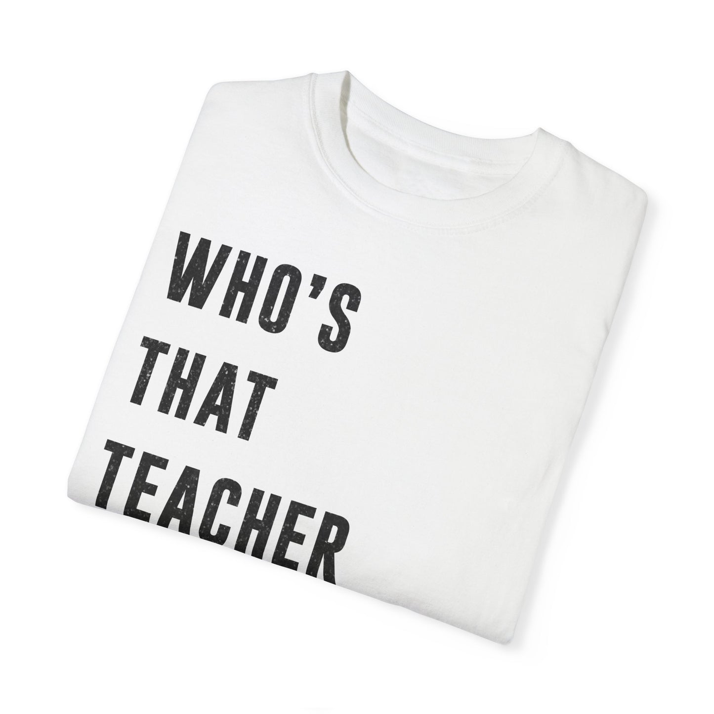 Who's That TEACHER ANYWAY? Ew | Red & Black Faux Glitter | Swiftie Graduation, Teacher Appreciation Present | Unisex T-shirt S - xxxl sizes
