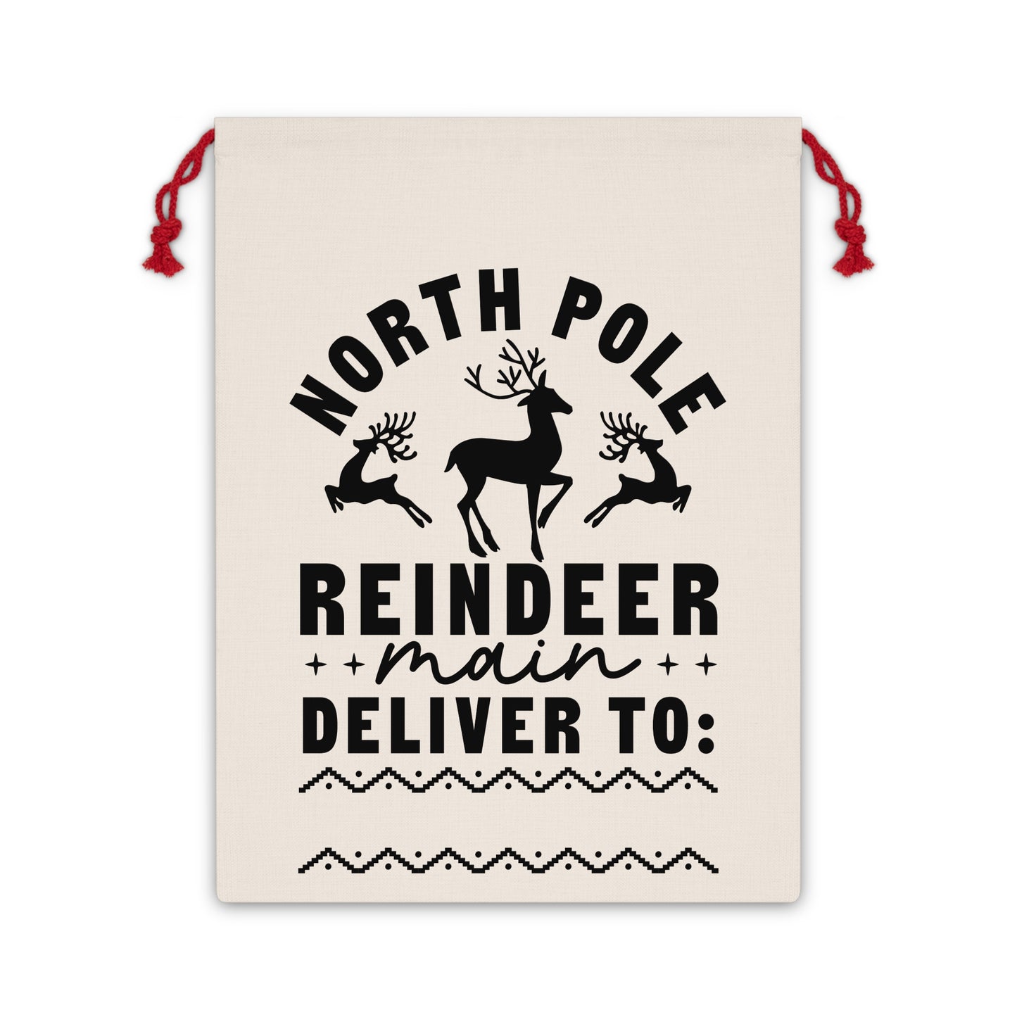 Gift Bag from SANTA SACK, North pole post office overnight express special delivery for inspected by elf