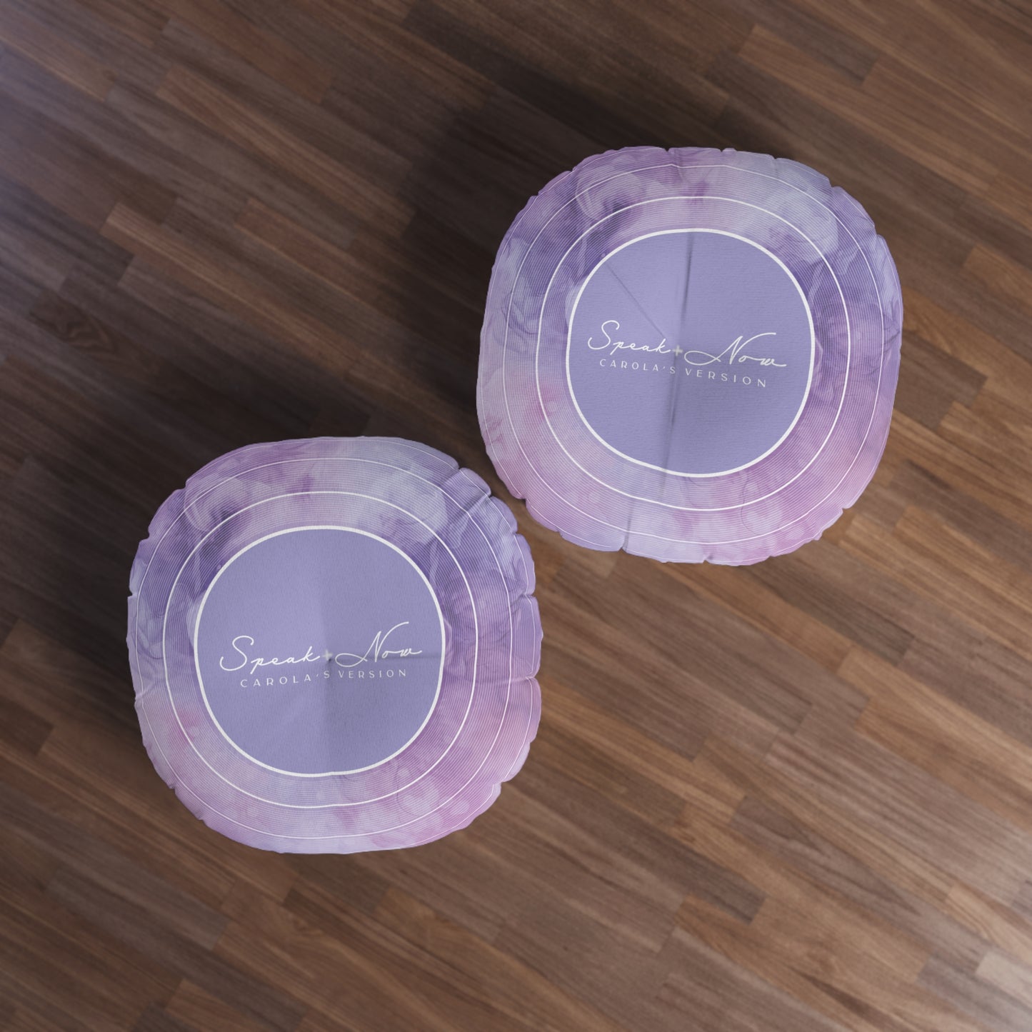 Personalized Tufted Floor Pillow, SPEAK NOW Purple Haze Vinyl Record l CUSTOM Version Name and Era | 30"x30" & 26"x26" | Swiftie Gift Fan