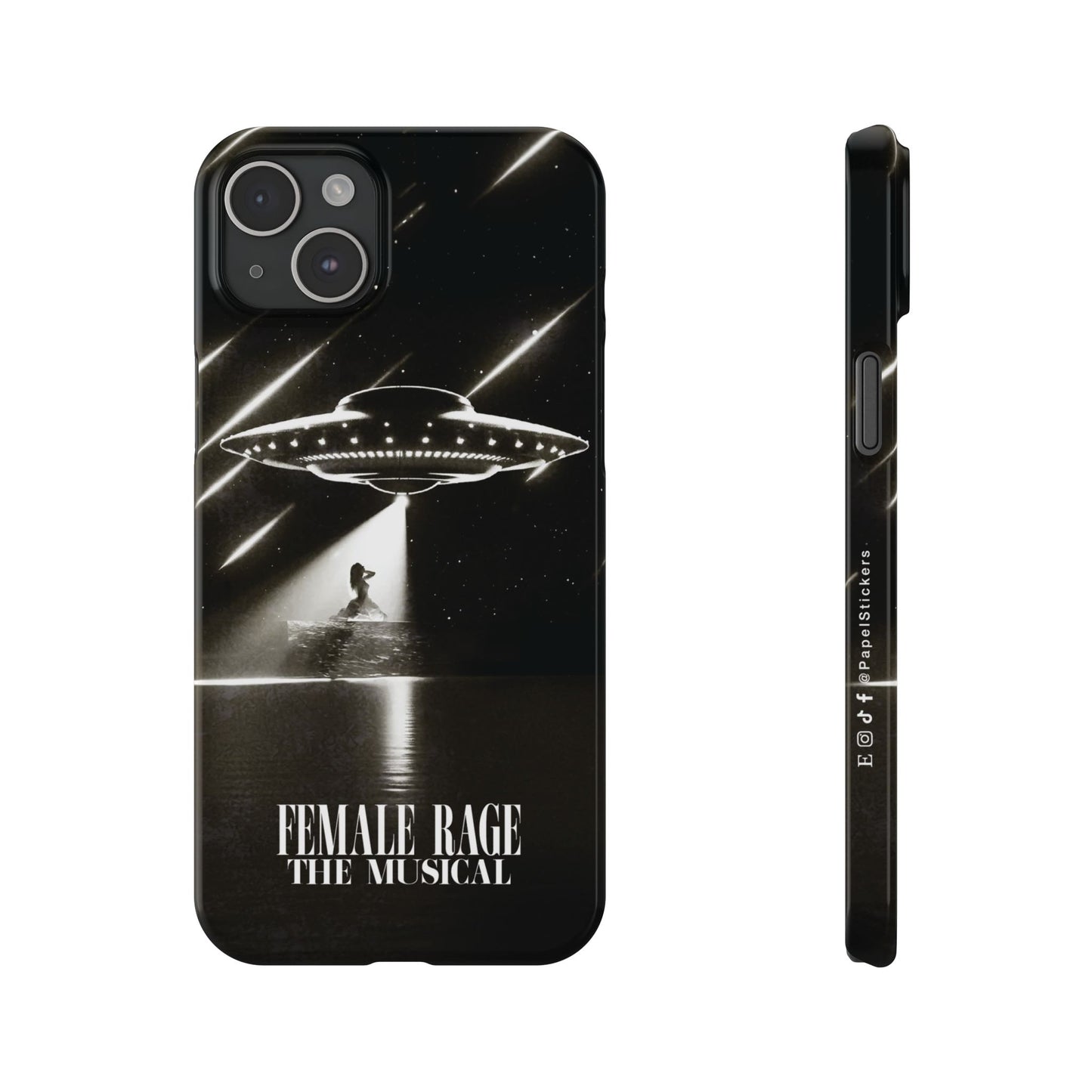 Custom Slim iPhone Cases | DOWN BAD OVNI Personalized Name | iPhone Pro, Plus, Pro Max 15 to 7 | Perfect Unique Present Swiftie Fan Gift
