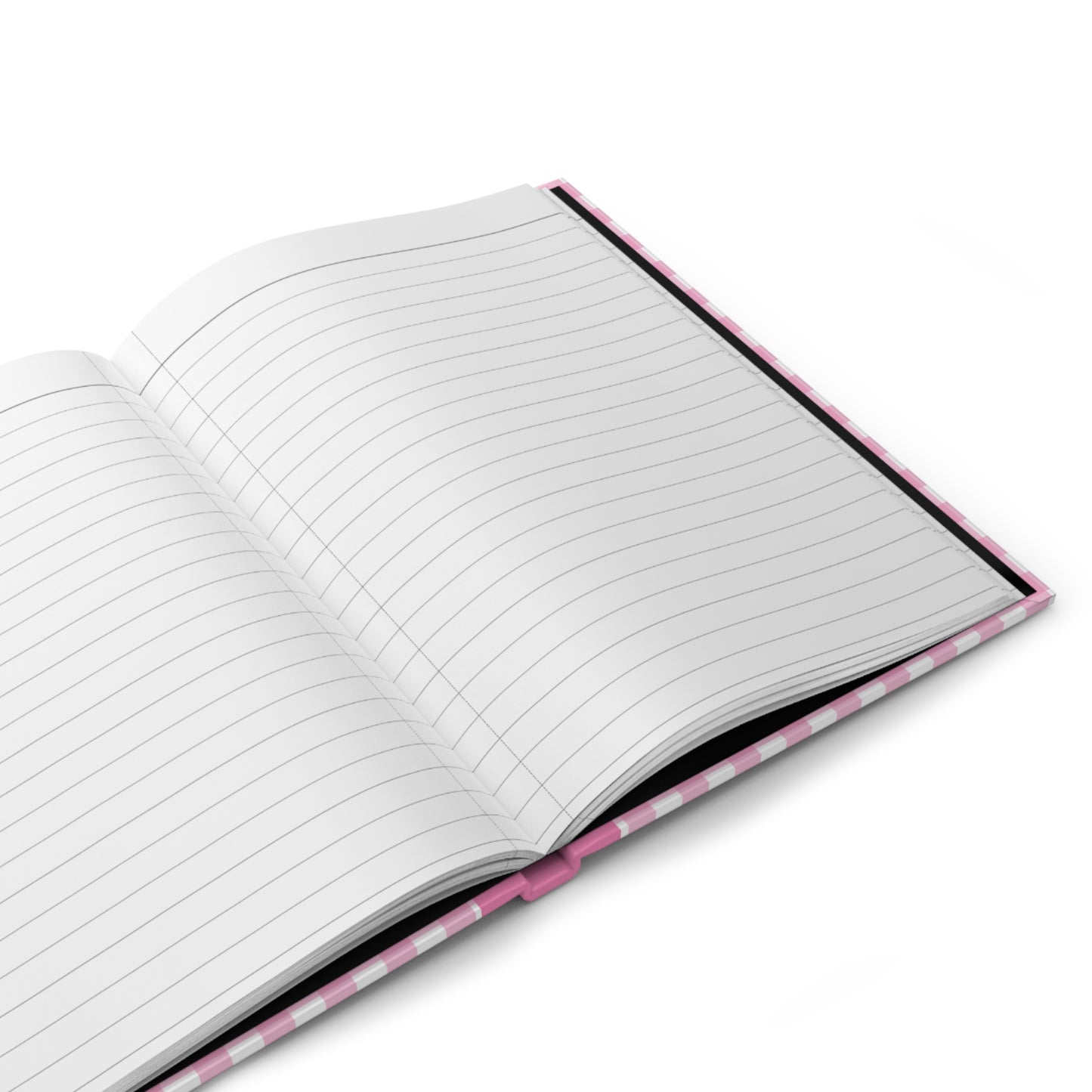 Personalized Hardcover 5.75"x8" Pink Plaid Heart Journal, Lined Page, BARBIE inspired Composition Book, Unique Valentine's Day Gift for Kids