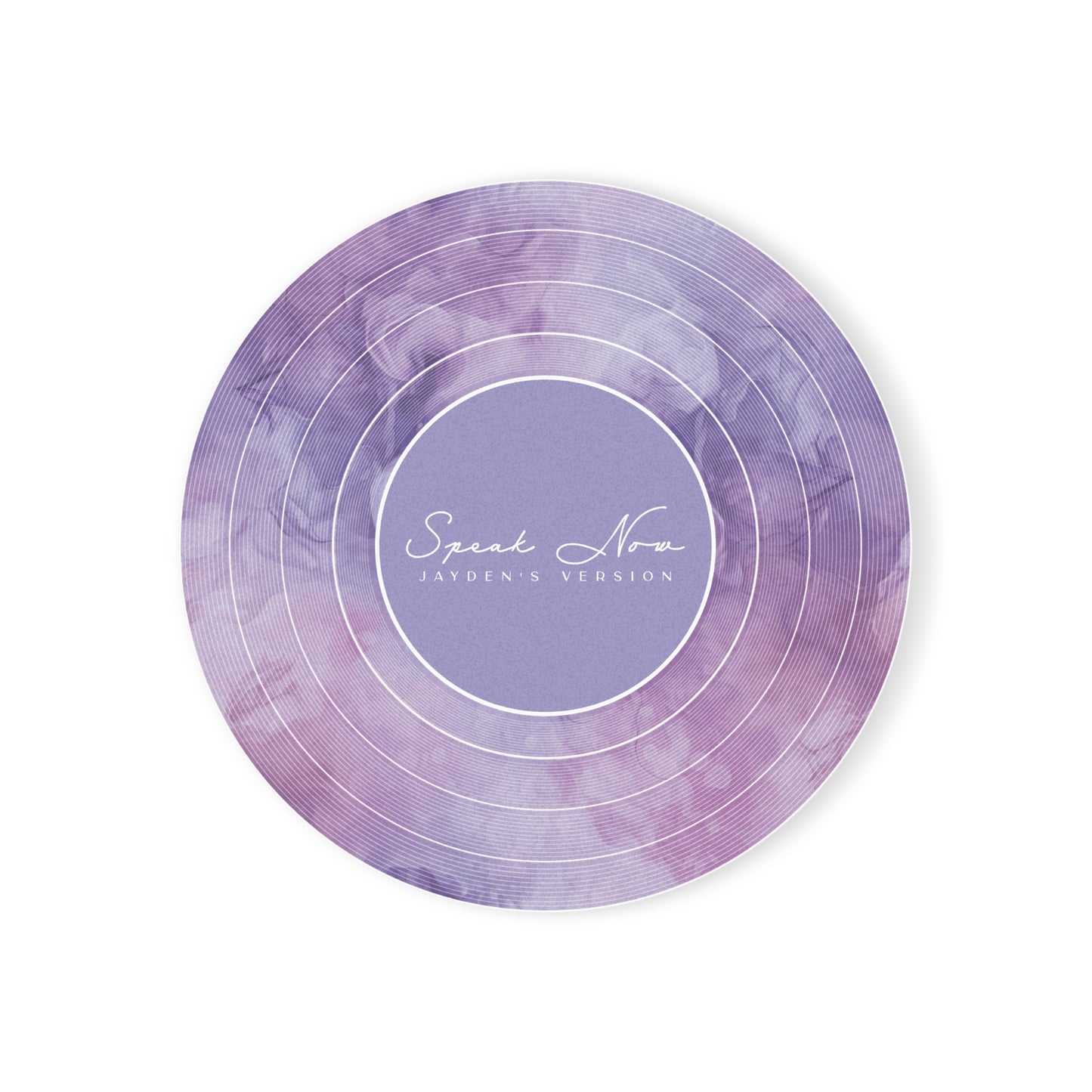 Personalized Cork Back Coaster SPEAK NOW Purple Vinyl Record | CUSTOM Version, Name or Era | 4" x 4" | Swiftie Gift Fan Present