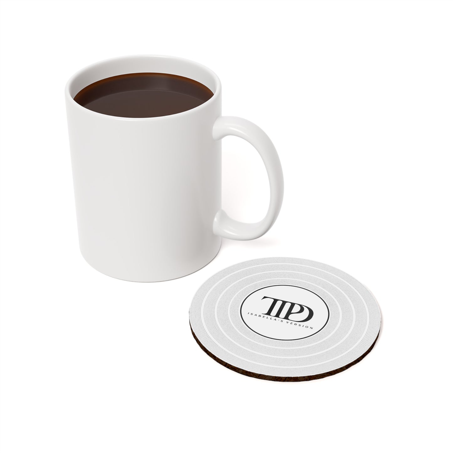 Personalized TTPD Cork Back Coaster CUSTOM VERSION's Name | 4" x 4" | Swiftie Gift Proud Member of the Torture Poets Department