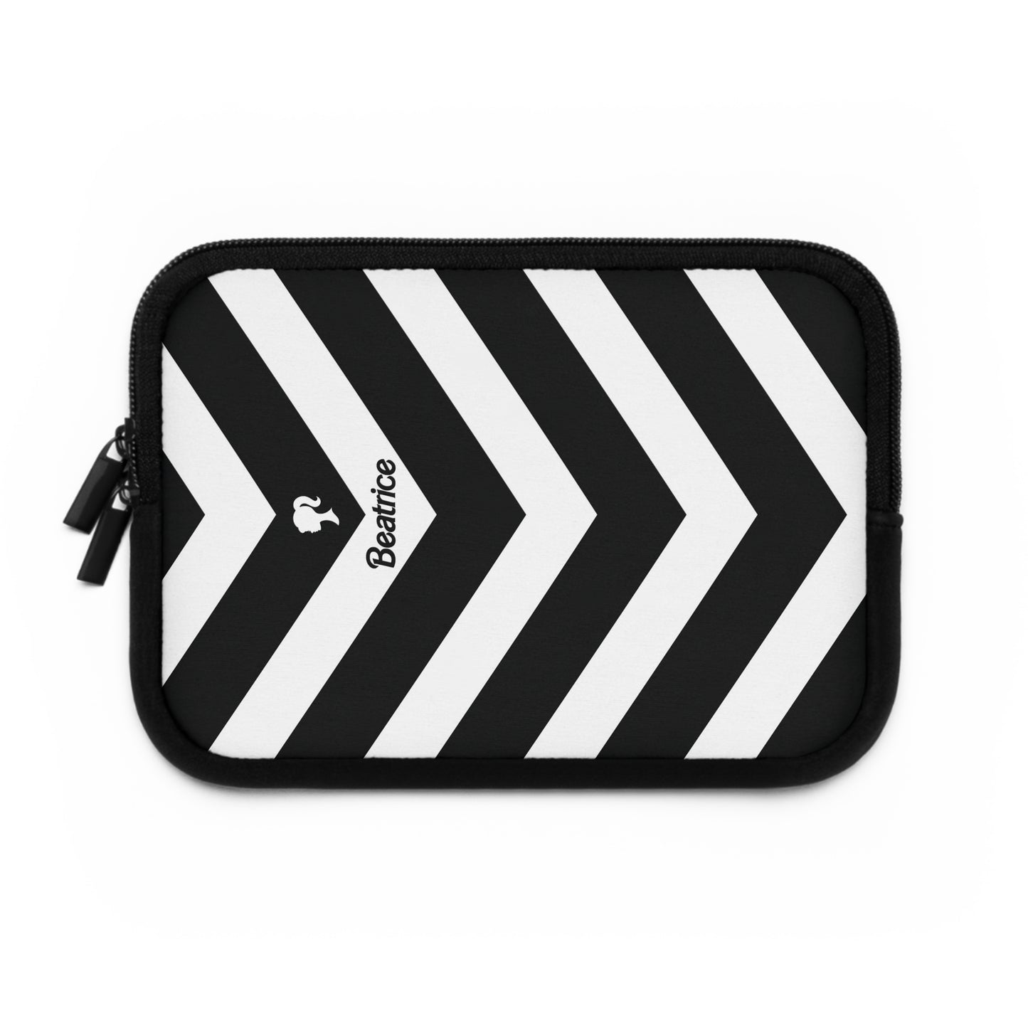 Barbie Inspired Black&White Stripes Laptop Sleeve | 7", 10", 13", 15", and 17" | Unique Mother's Day Gift | Custom Teacher Appreciation Gift