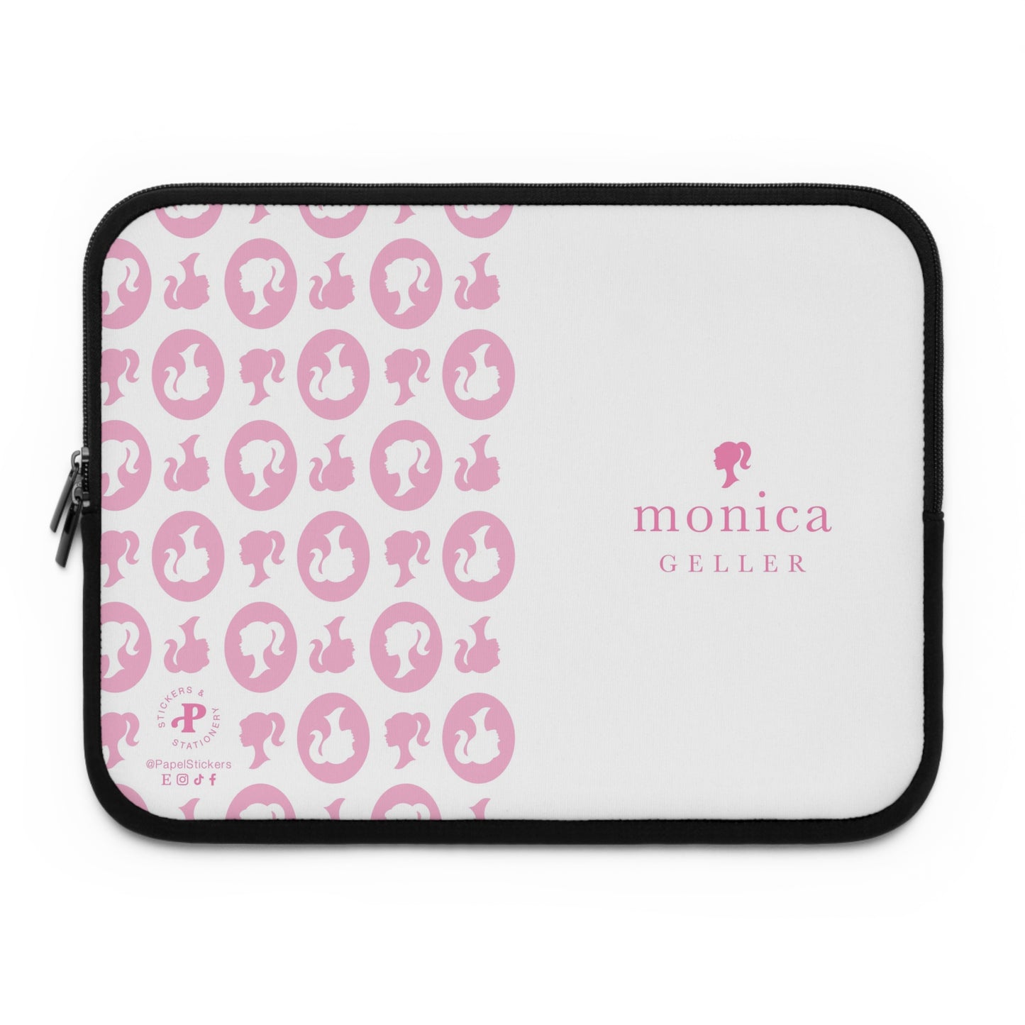 Barbie/Kate Spade inspired Pink Laptop Sleeve | 7", 10", 13", 15", and 17" | Unique Mother's Day Gift | Custom Teacher Appreciation Gift