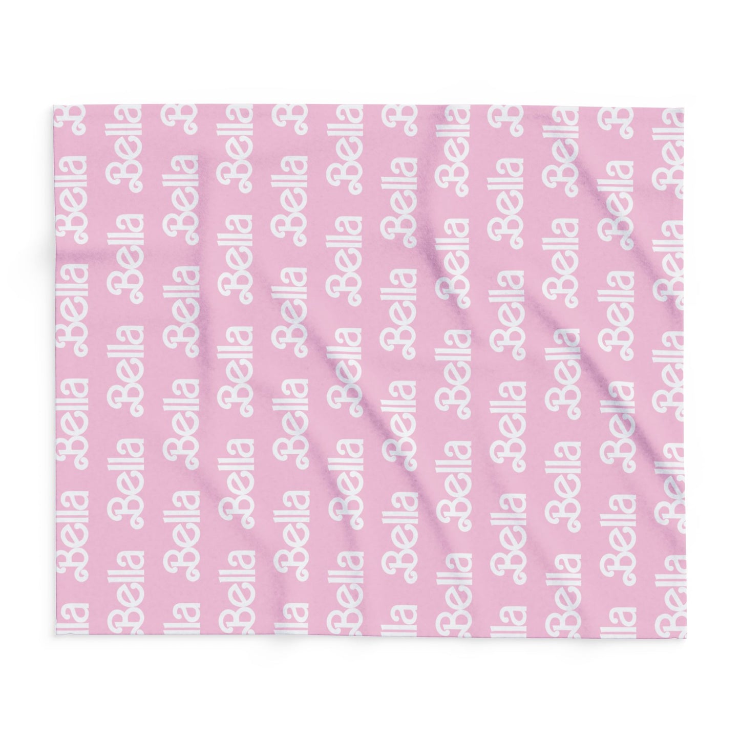 PERSONALIZED Doll FONT Plush BLANKET | Hot or Light Pink , 30x40", 50x60" and 60x80" | Swiftie Personalized Gift Unique Present | T.S. Merch