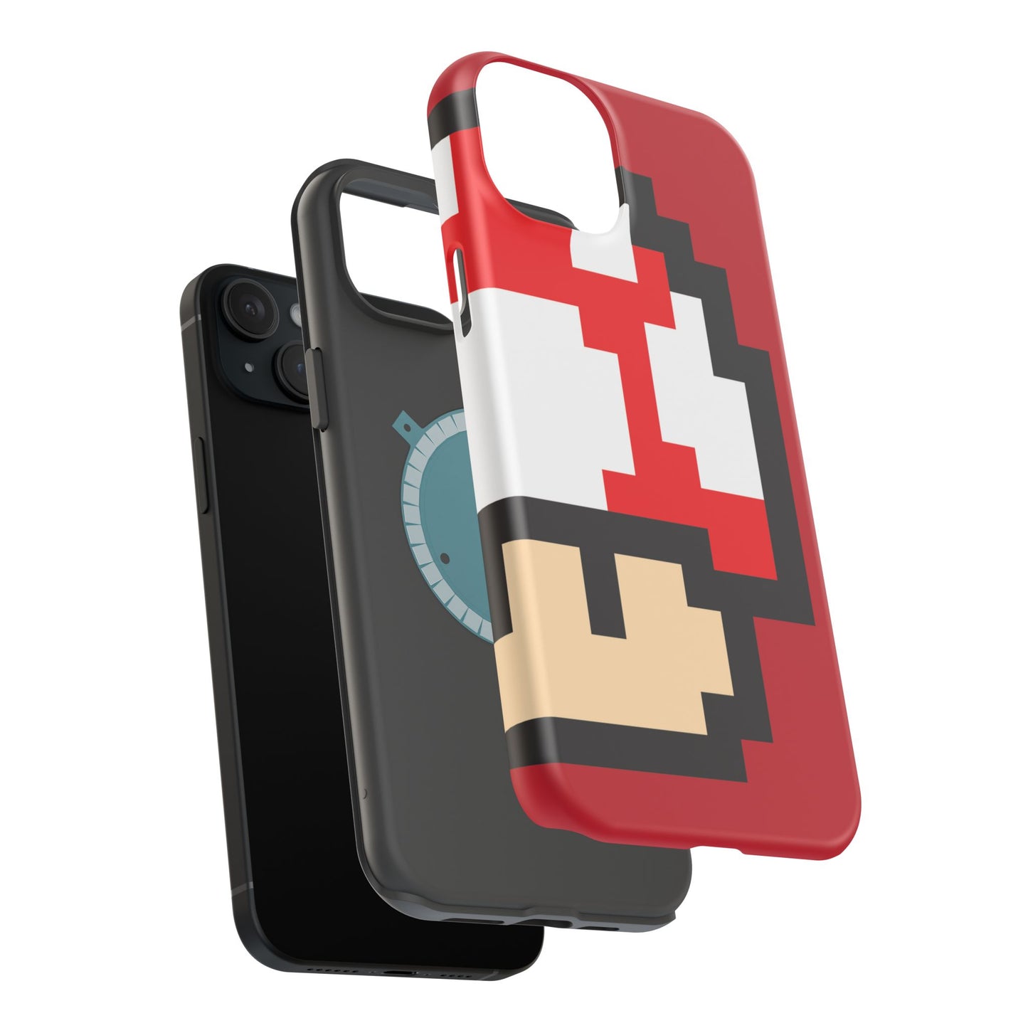 MagSafe Tough Mario Red Case | iPhone 15, 14, 13 | Perfect Unique Valentine's Day Gift for Gamer