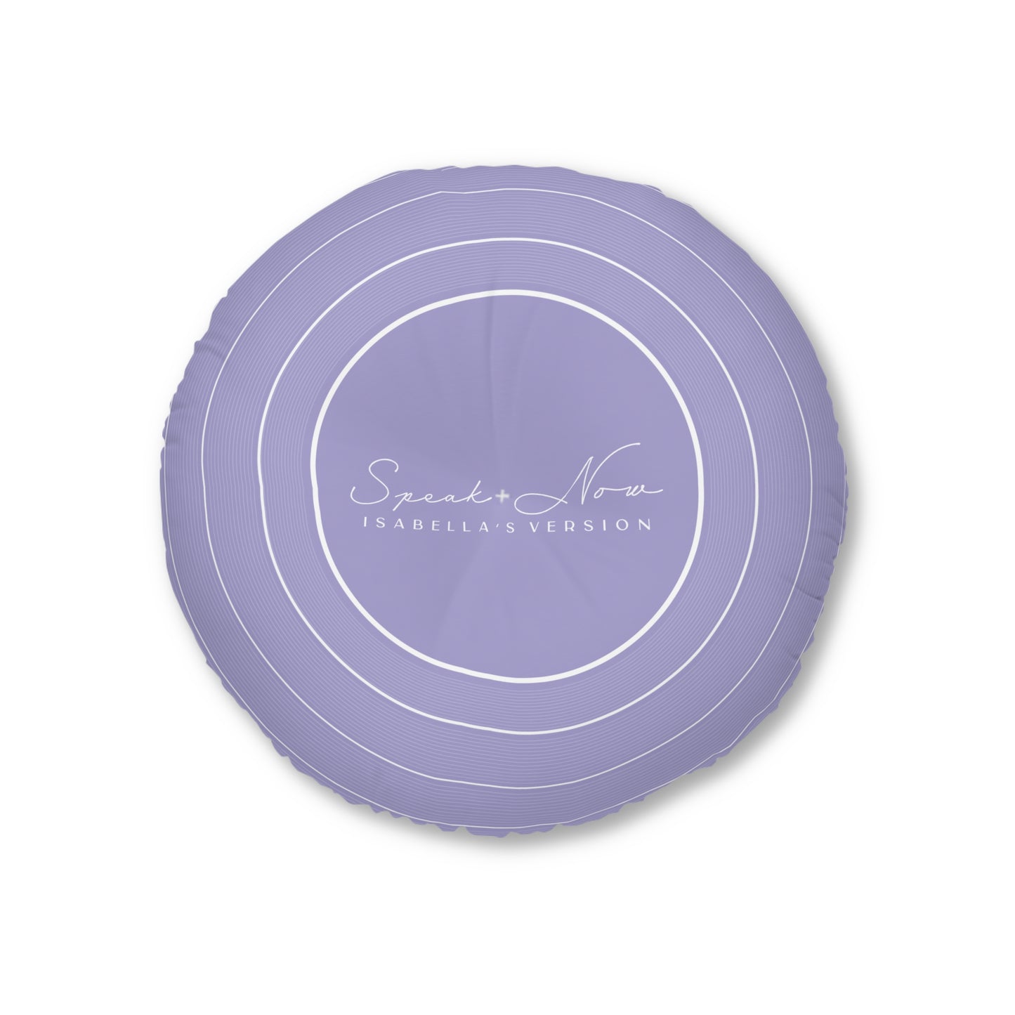 Personalized Tufted Floor Pillow, SPEAK NOW Purple Vinyl Record l CUSTOM Version Name and Era | 30"x30" & 26"x26" | Swiftie Gift Fan