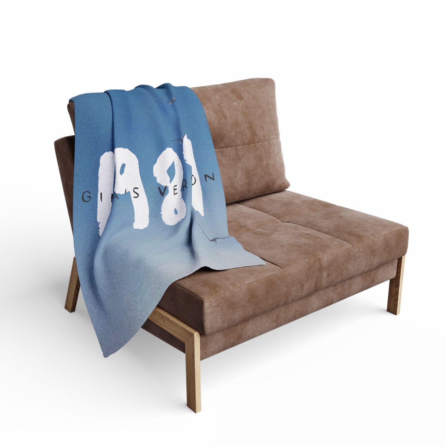 1989 Blue Seagulls Plush BLANKET | 30x40", 50x60" and 60x80" | Swiftie Personalized Gift Unique Present | T.S. Merch