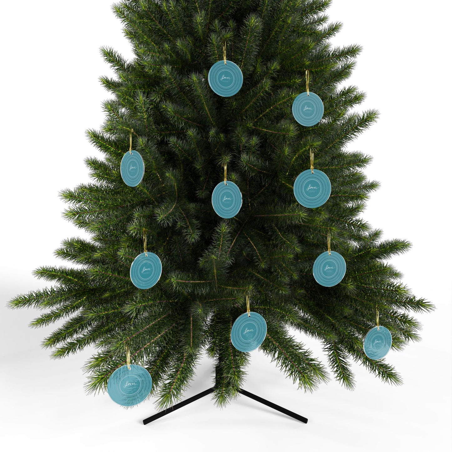 Personalized Acrylic Ornaments, LOVER Blue Vinyl Record | CUSTOM VERSION, Name or Era | 4" x 4" | Swiftie Gift Fan Present
