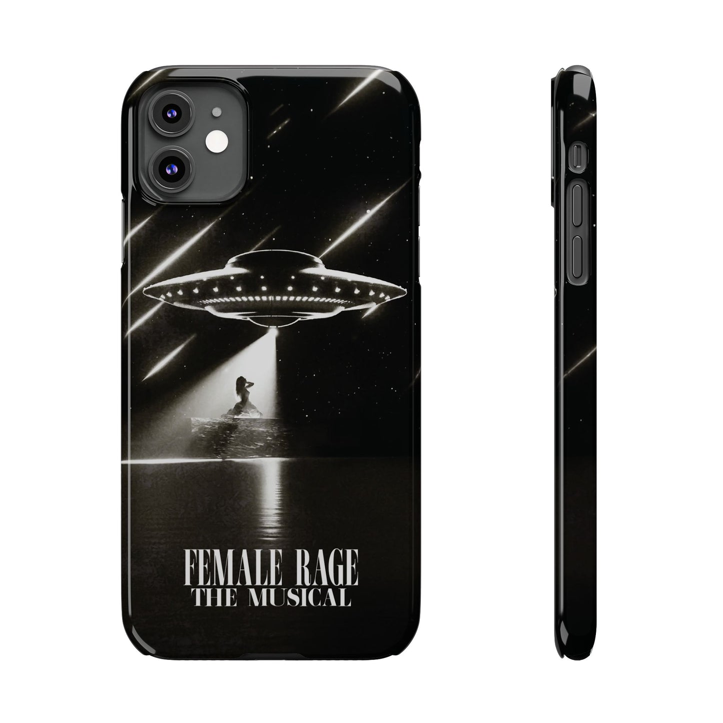 Custom Slim iPhone Cases | DOWN BAD OVNI Personalized Name | iPhone Pro, Plus, Pro Max 15 to 7 | Perfect Unique Present Swiftie Fan Gift