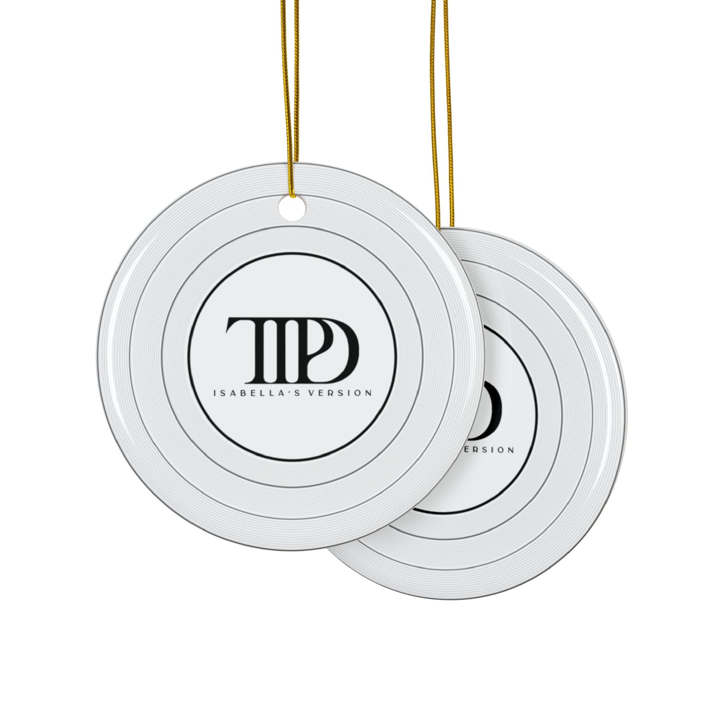 Personalized TTPD Ceramic Ornament, CUSTOM VERSION's Name | Round 2.76" x 2.76" | Swiftie Proud Member of the Torture Poets Department