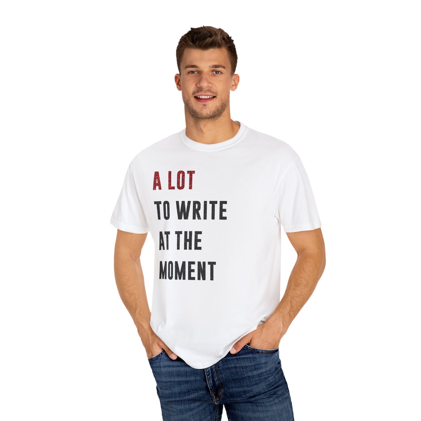 A LOT to Write At THE MOMENT | Red & Black Faux Glitter | Swiftie Teacher Appreciation Present | Unisex T-shirt S - xxxl sizes