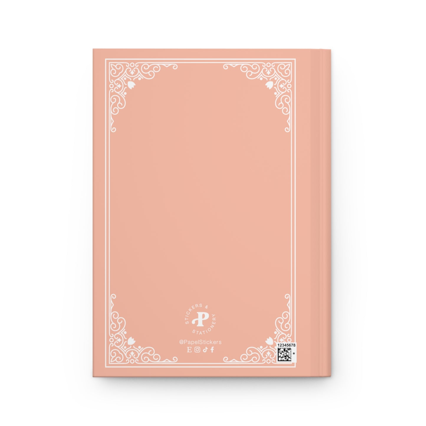 PERSONALIZED Hardcover Journal Matte, Pastel Orange, BARBIE inspired Fairytale Book Cover, Perfect Christmas Gift for Girls
