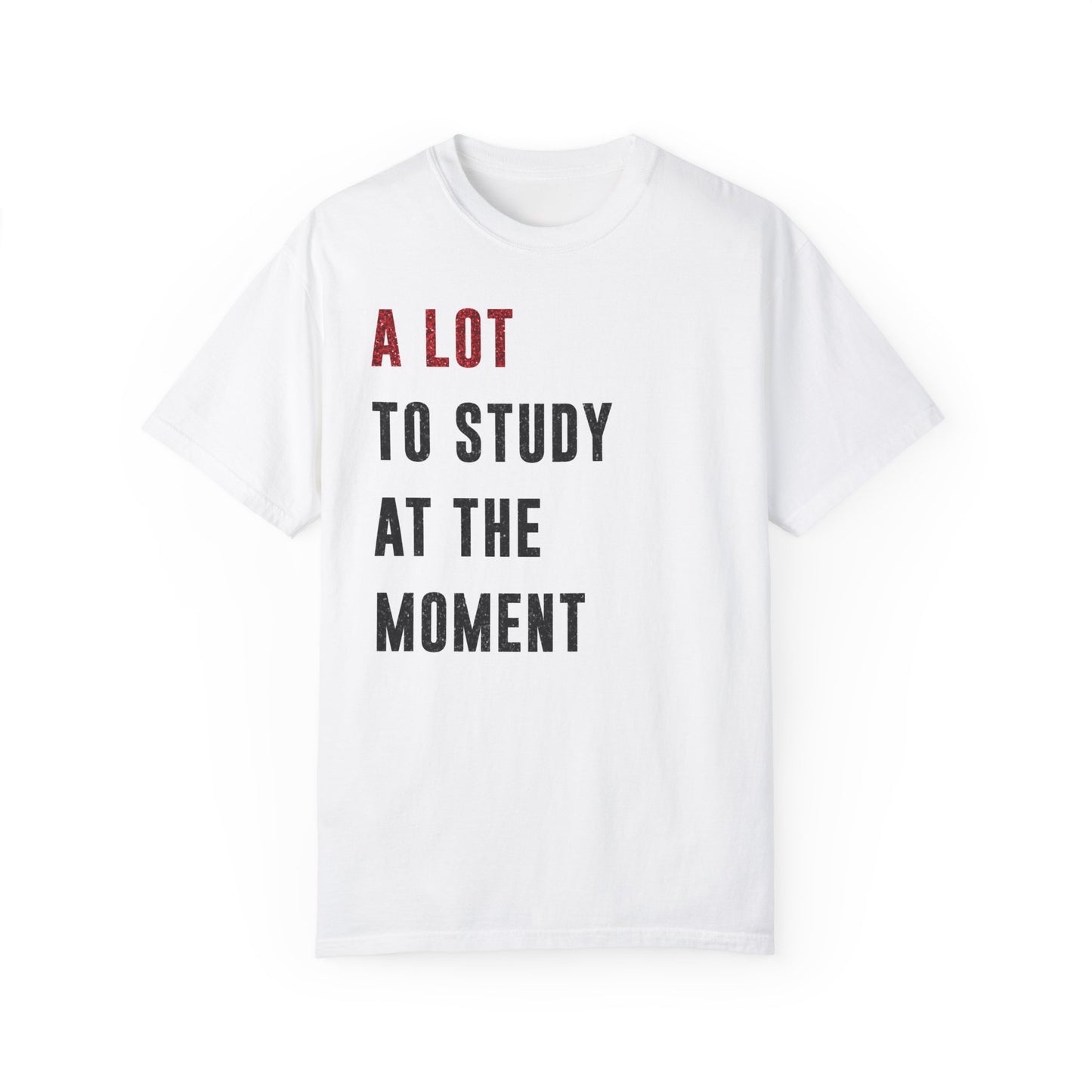 A LOT To Study At THE MOMENT | Red & Black Faux Glitter | Swiftie Mother's Day Gift, Teacher Present | Unisex T-shirt S - xxxl sizes