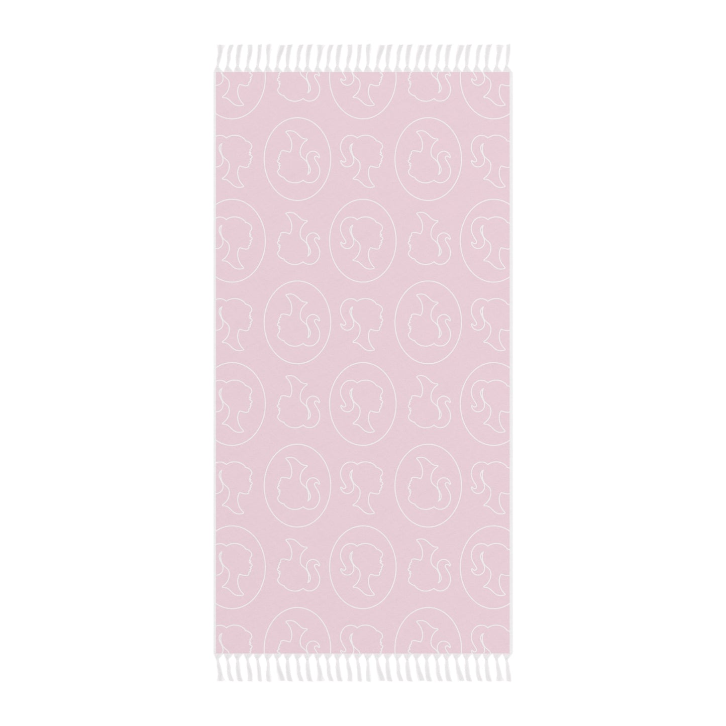 Boho Beach Cloth, Barbie/Kate Spade Inspired Beach Towel, Hot Pink