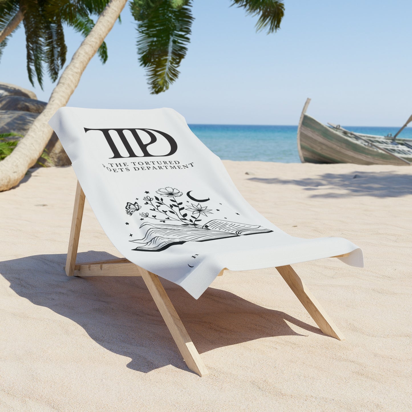 Personalized TTPD Beach Towel, CUSTOM VERSION's Name | 30" × 60" and 36" × 72" | Swiftie Proud Member of the Torture Poets Department