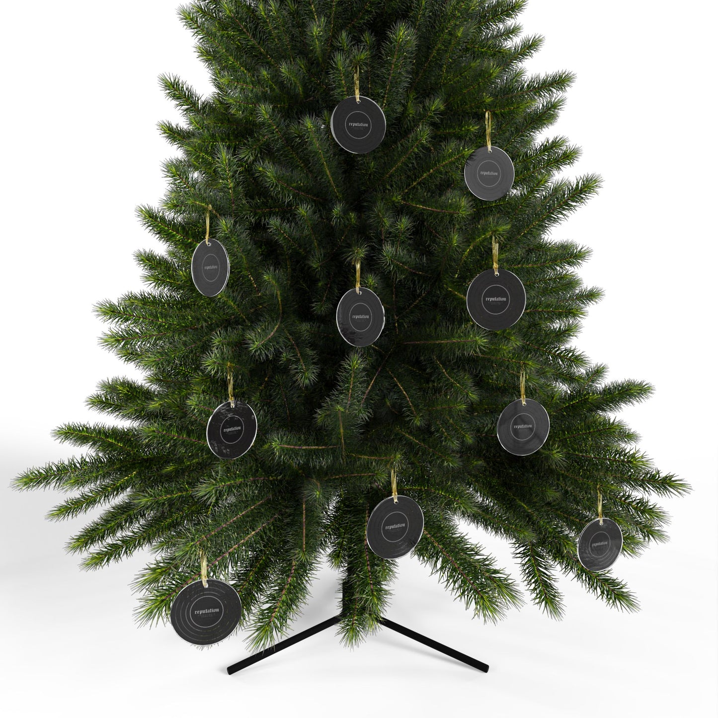 Personalized Acrylic Ornaments, REPUTATION Black Vinyl Record | CUSTOM VERSION, Name or Era | 4" x 4" | Swiftie Gift Fan Present