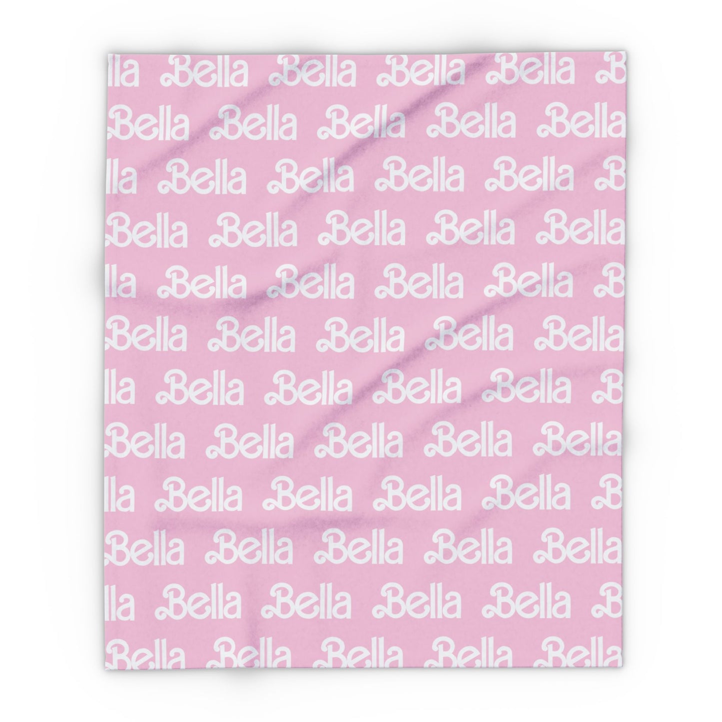 PERSONALIZED Doll FONT Plush BLANKET | Hot or Light Pink , 30x40", 50x60" and 60x80" | Swiftie Personalized Gift Unique Present | T.S. Merch