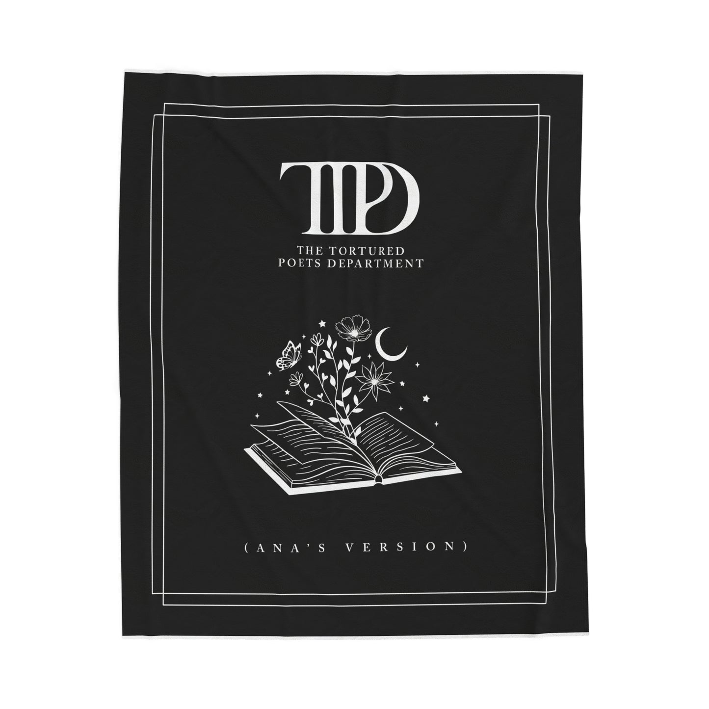 Personalized TTPD Plush BLANKET, CUSTOM Version's Name | 30x40", 50x60" and 60x80" | Swiftie Proud Member of the Torture Poets Department
