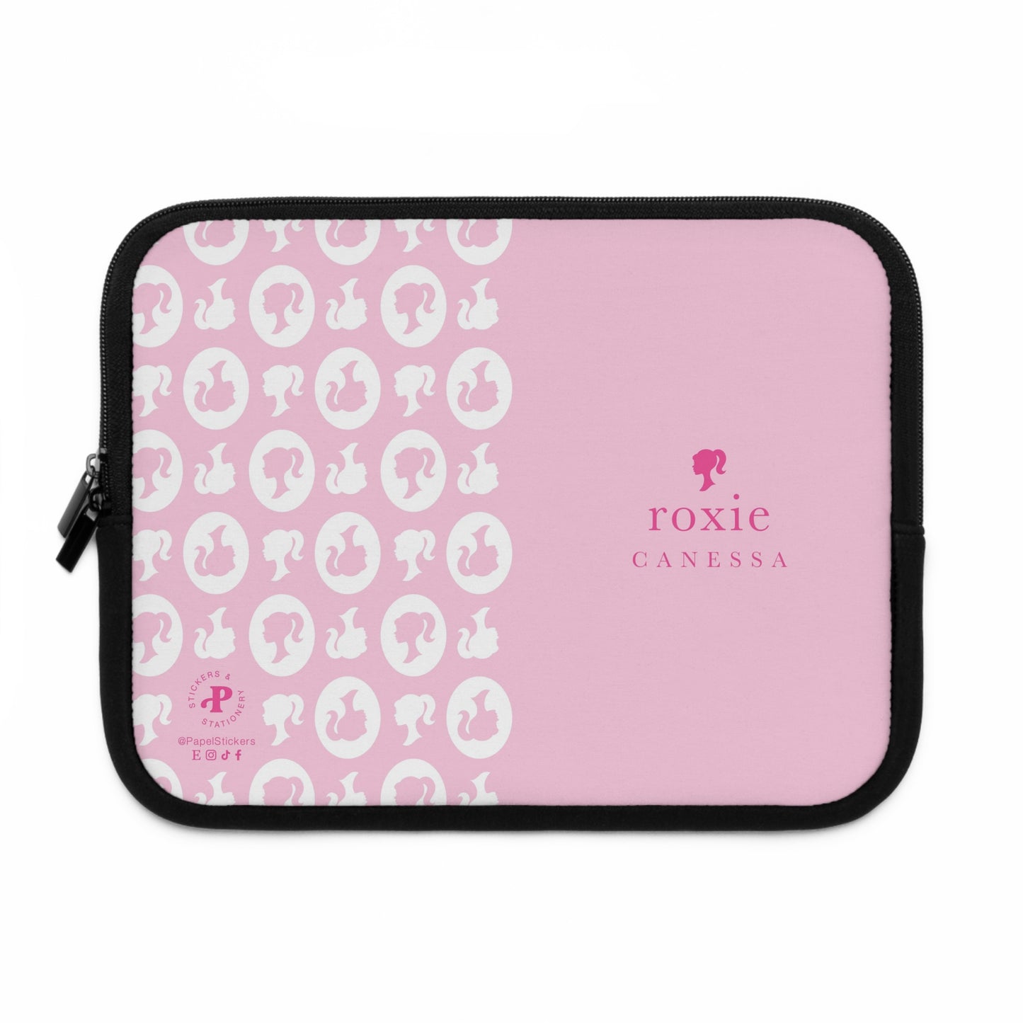 Barbie/Kate Spade inspired Hot Pink Laptop Sleeve | 7", 10", 13", 15", and 17" | Unique Mother's Day Gift | Custom Teacher Appreciation Gift