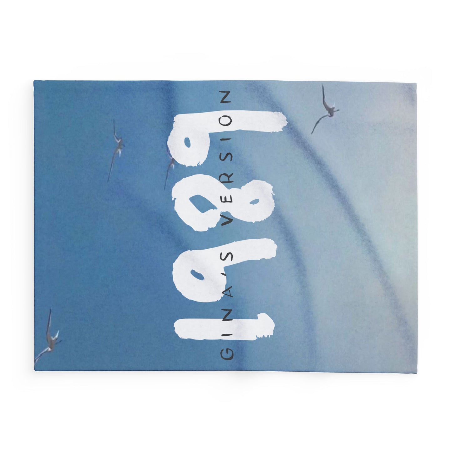 1989 Blue Seagulls Plush BLANKET | 30x40", 50x60" and 60x80" | Swiftie Personalized Gift Unique Present | T.S. Merch
