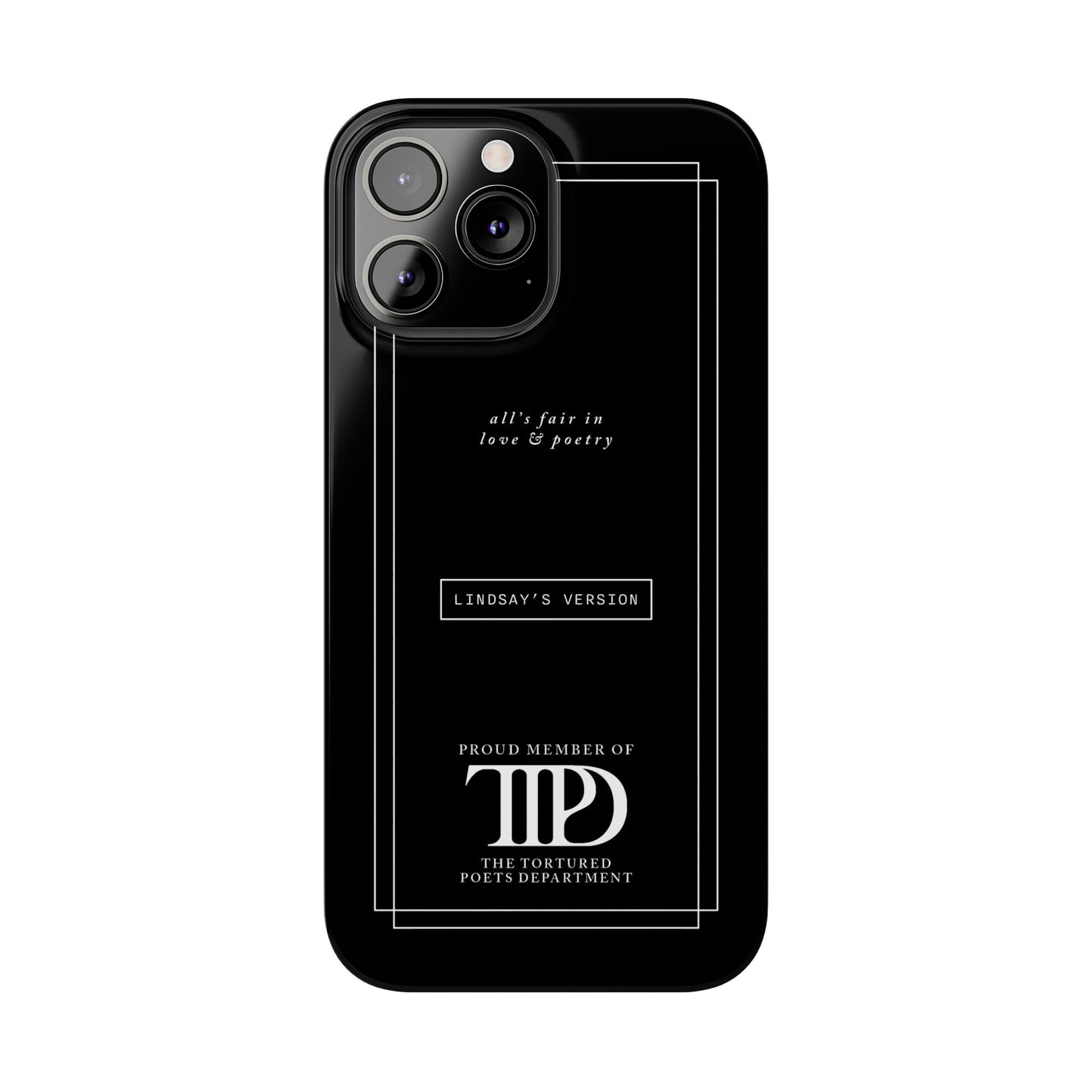 TTPD Custom Slim iPhone Cases | Personalized Name | iPhone Mini, Plus, Pro Max 15 to 7 | Perfect Present Swiftie Fan Gift Stocking Stuffer