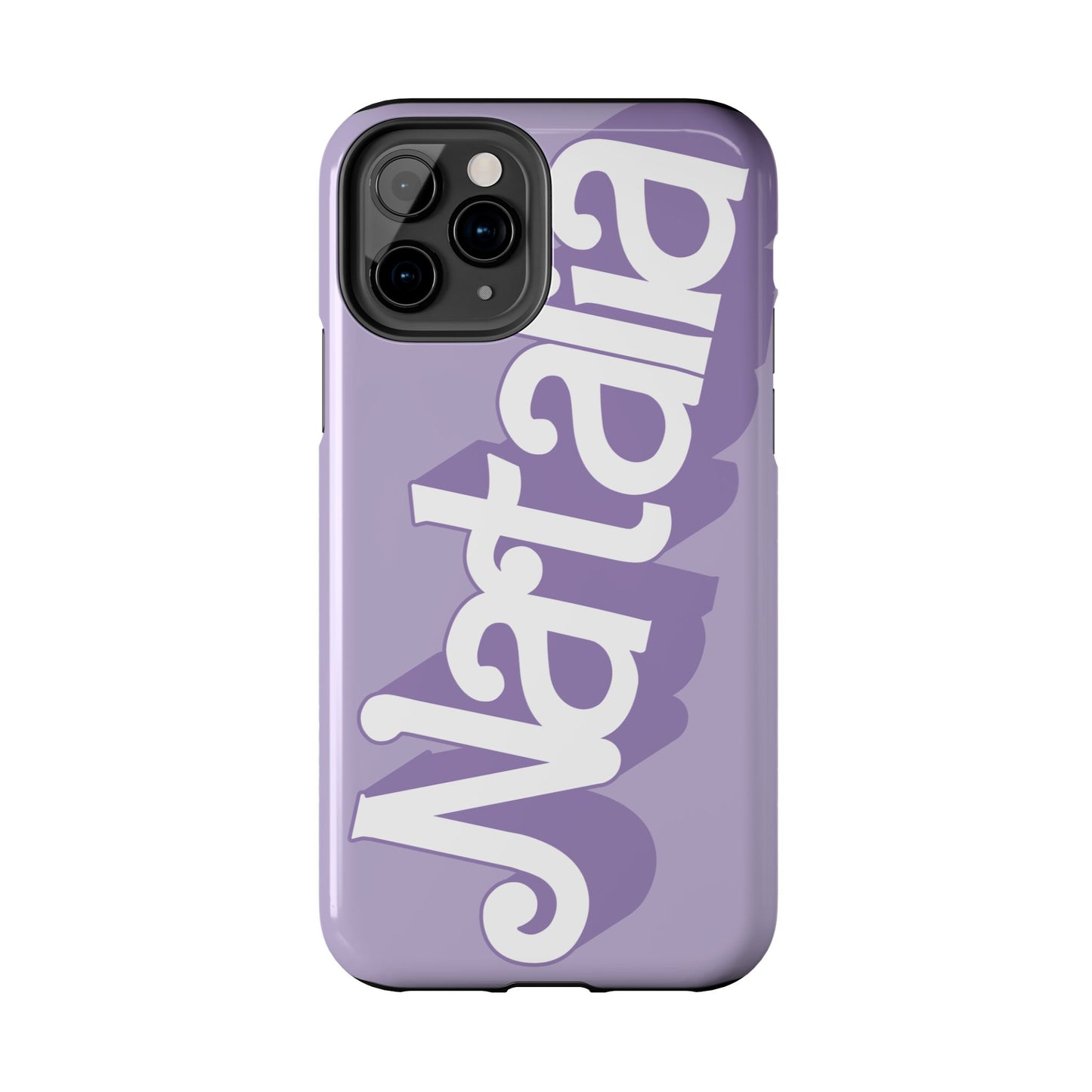 PURPLE TOUGH IPHONE Cases | Supports wireless charging (not for MagSafe) | Personalized Mother's Day Gift for Wife, Sister or Grandmother