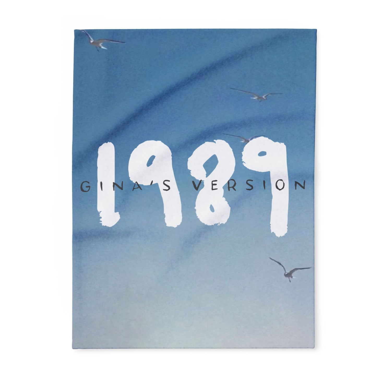 Copy of 1989 Blue Seagulls Plush BLANKET | 30x40", 50x60" and 60x80" | Swiftie Personalized Gift Unique Present | T.S. Merch