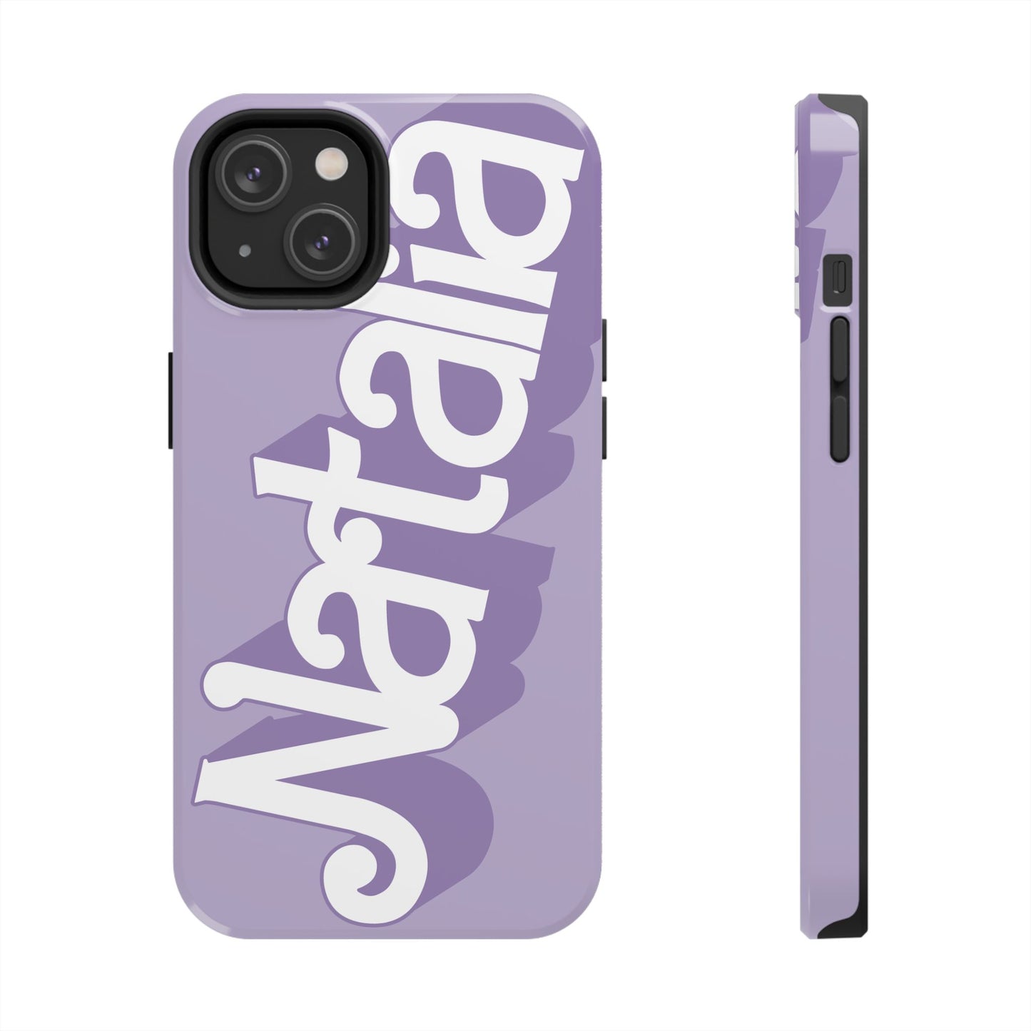 PURPLE TOUGH IPHONE Cases | Supports wireless charging (not for MagSafe) | Personalized Mother's Day Gift for Wife, Sister or Grandmother