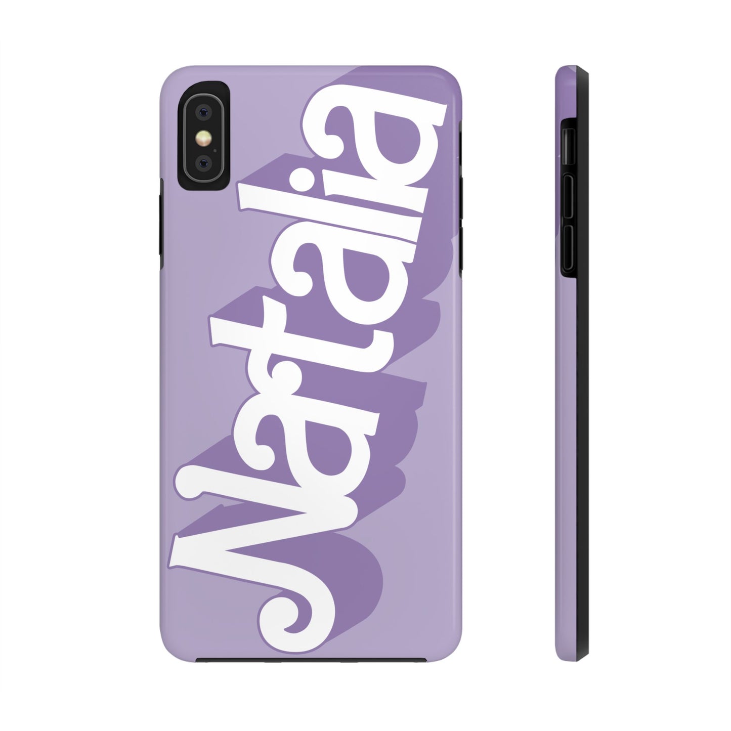 PURPLE TOUGH IPHONE Cases | Supports wireless charging (not for MagSafe) | Personalized Mother's Day Gift for Wife, Sister or Grandmother