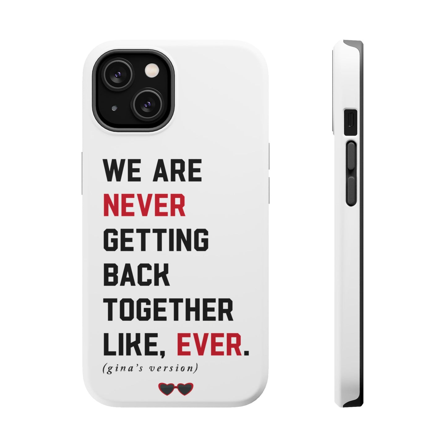 Custom Red Taylor's Version iPhone Tough Case MagSafe | A LOT GOING on at Moment | Personalized Phrase and Name iPhone 15, 14, 13