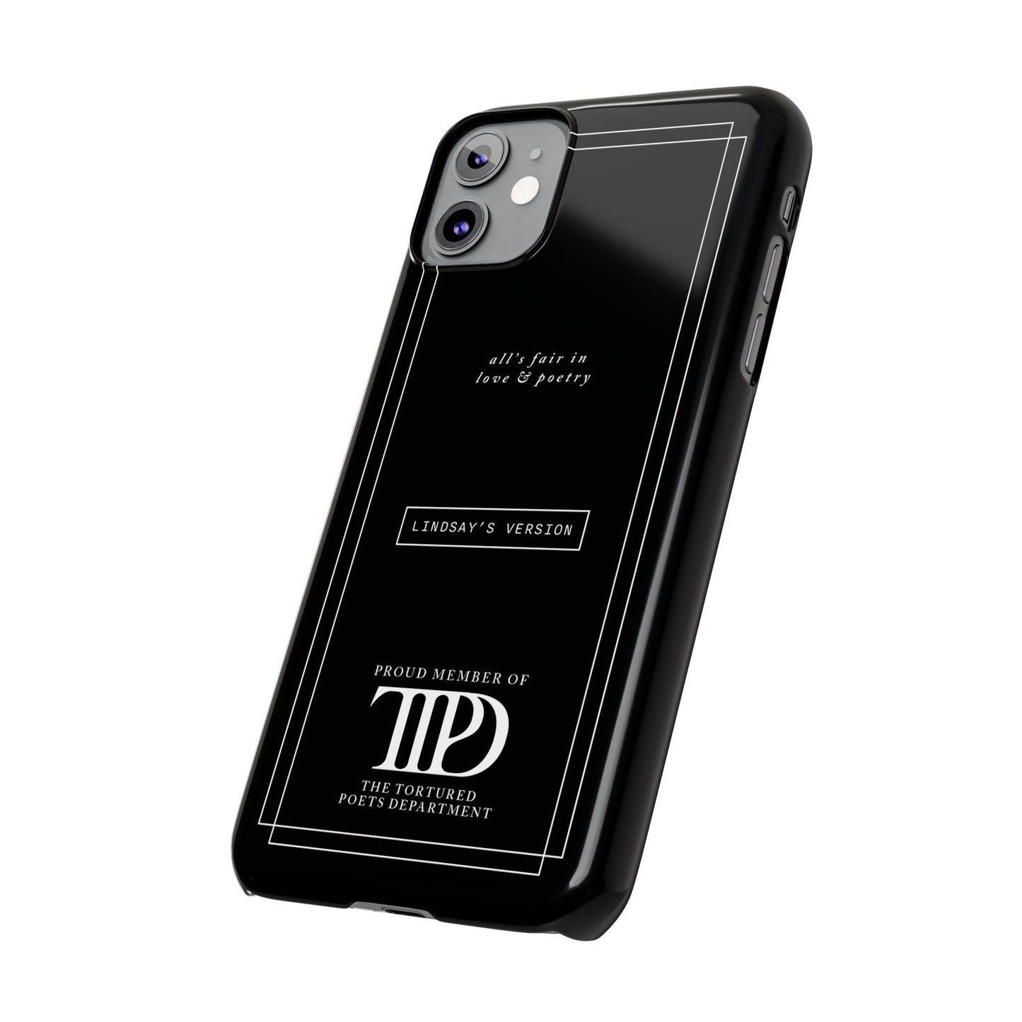 TTPD Custom Slim iPhone Cases | Personalized Name | iPhone Mini, Plus, Pro Max 15 to 7 | Perfect Present Swiftie Fan Gift Stocking Stuffer