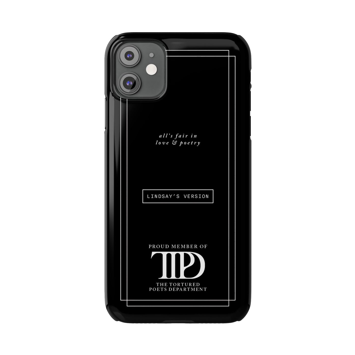 TTPD Custom Slim iPhone Cases | Personalized Name | iPhone Mini, Plus, Pro Max 15 to 7 | Perfect Present Swiftie Fan Gift Stocking Stuffer