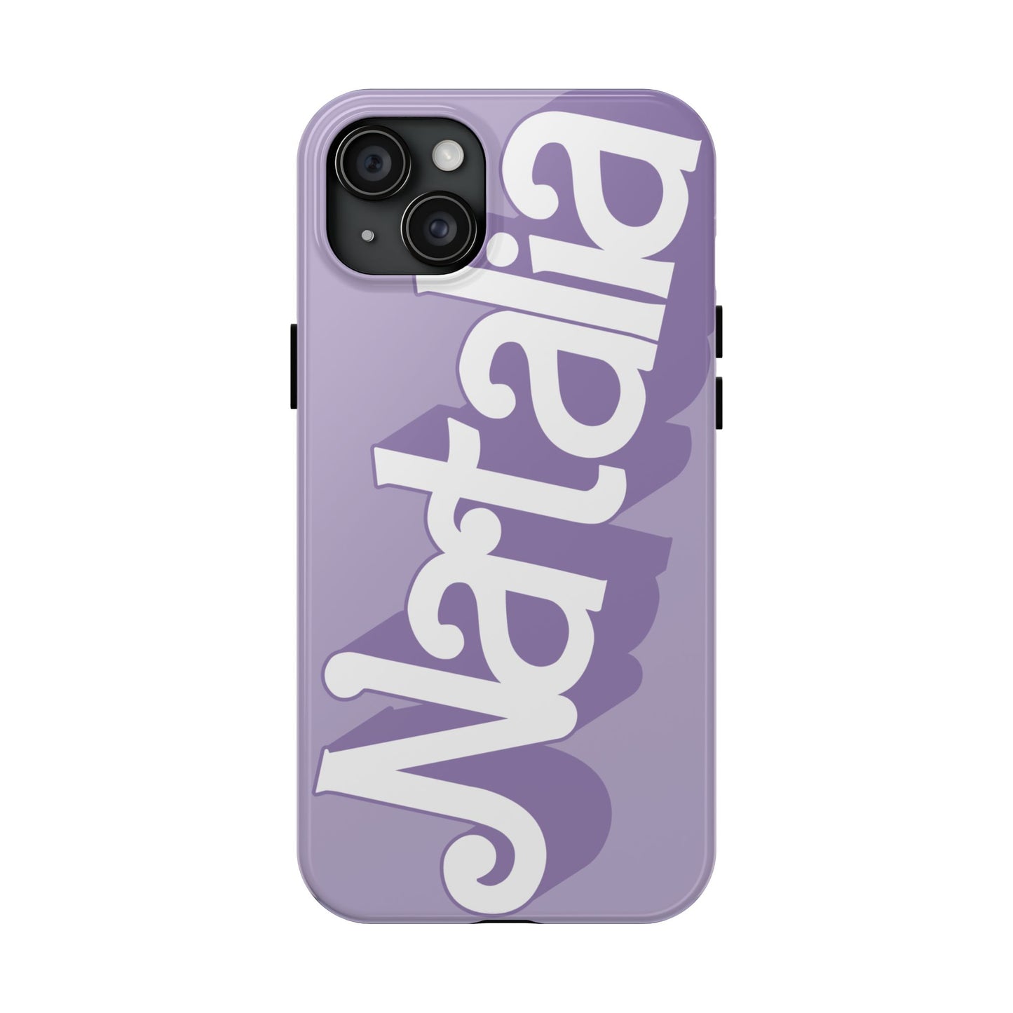 PURPLE TOUGH IPHONE Cases | Supports wireless charging (not for MagSafe) | Personalized Mother's Day Gift for Wife, Sister or Grandmother