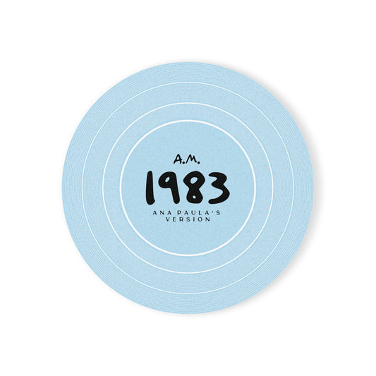 Personalized Cork Back Coaster 1989 Sky Blue Vinyl Record | CUSTOM VERSION's Name or Era | 4" x 4" | Swiftie Gift Fan Present