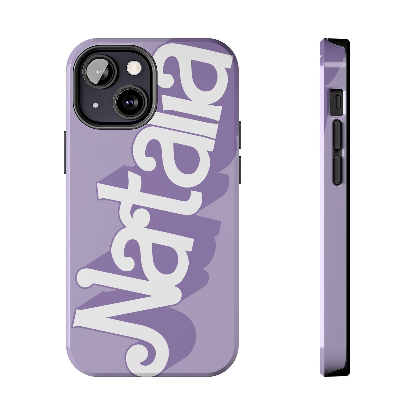 PURPLE TOUGH IPHONE Cases | Supports wireless charging (not for MagSafe) | Personalized Mother's Day Gift for Wife, Sister or Grandmother