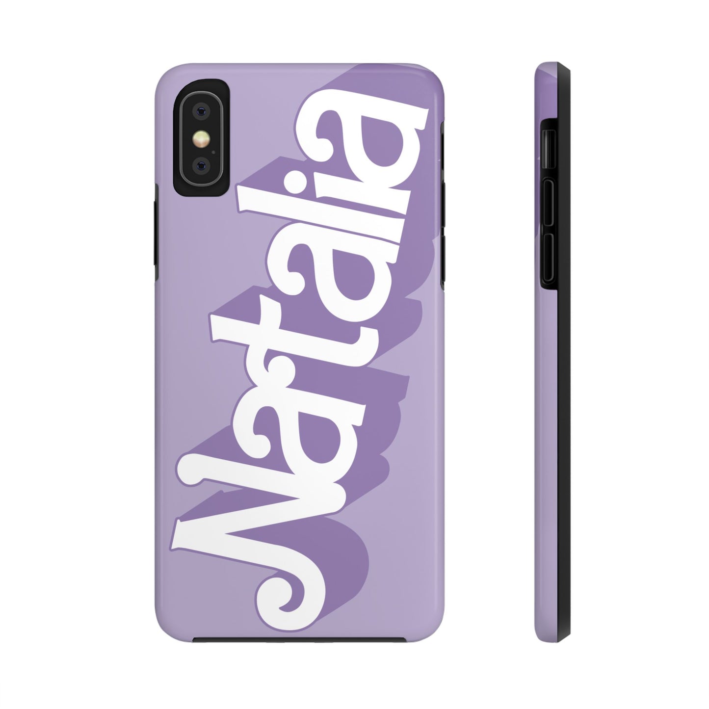 PURPLE TOUGH IPHONE Cases | Supports wireless charging (not for MagSafe) | Personalized Mother's Day Gift for Wife, Sister or Grandmother