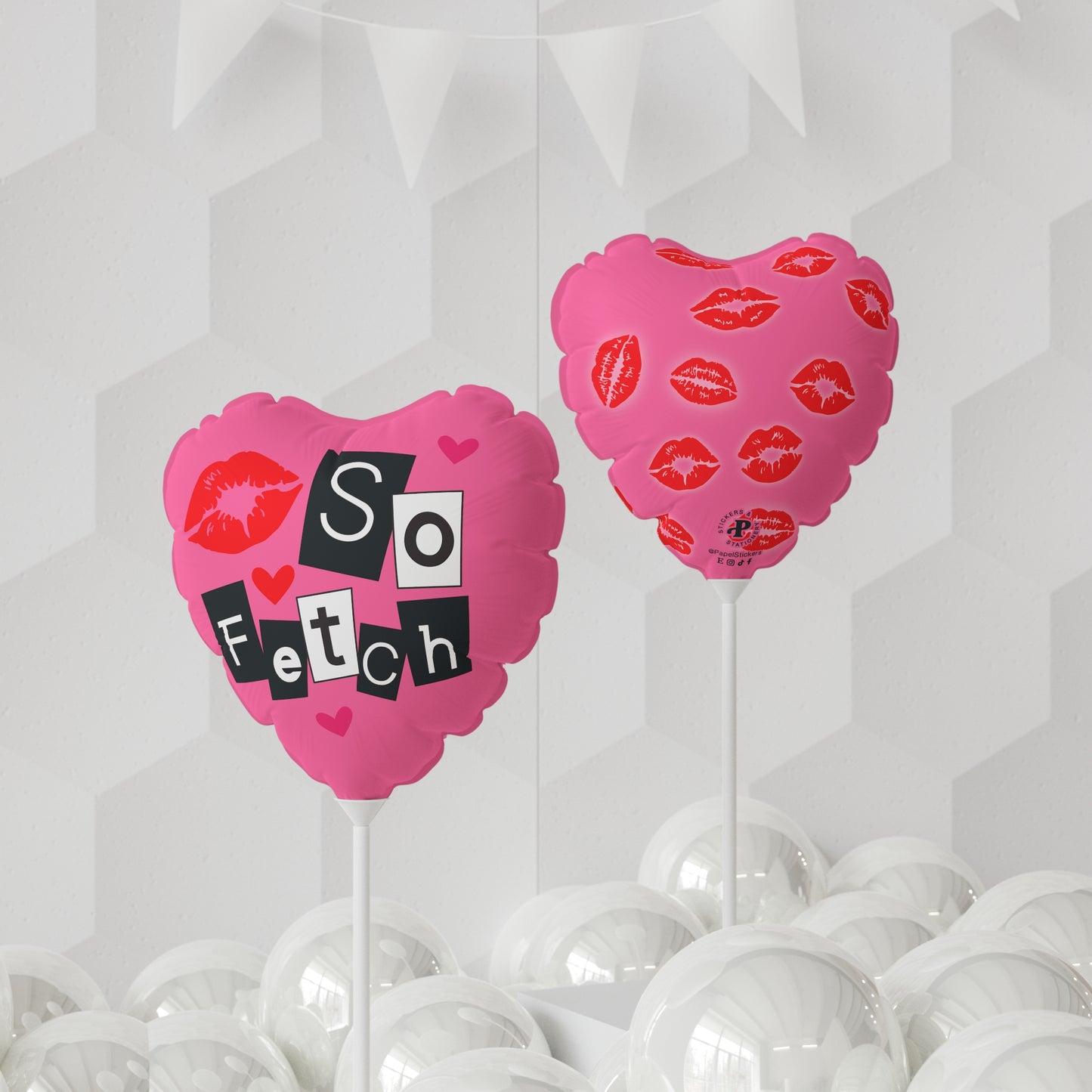 MEAN GIRLS Pink Balloon 11" | So FETCH | Round and Heart-shaped | Unique Valentine's Day Party Decor Gift | Y2K