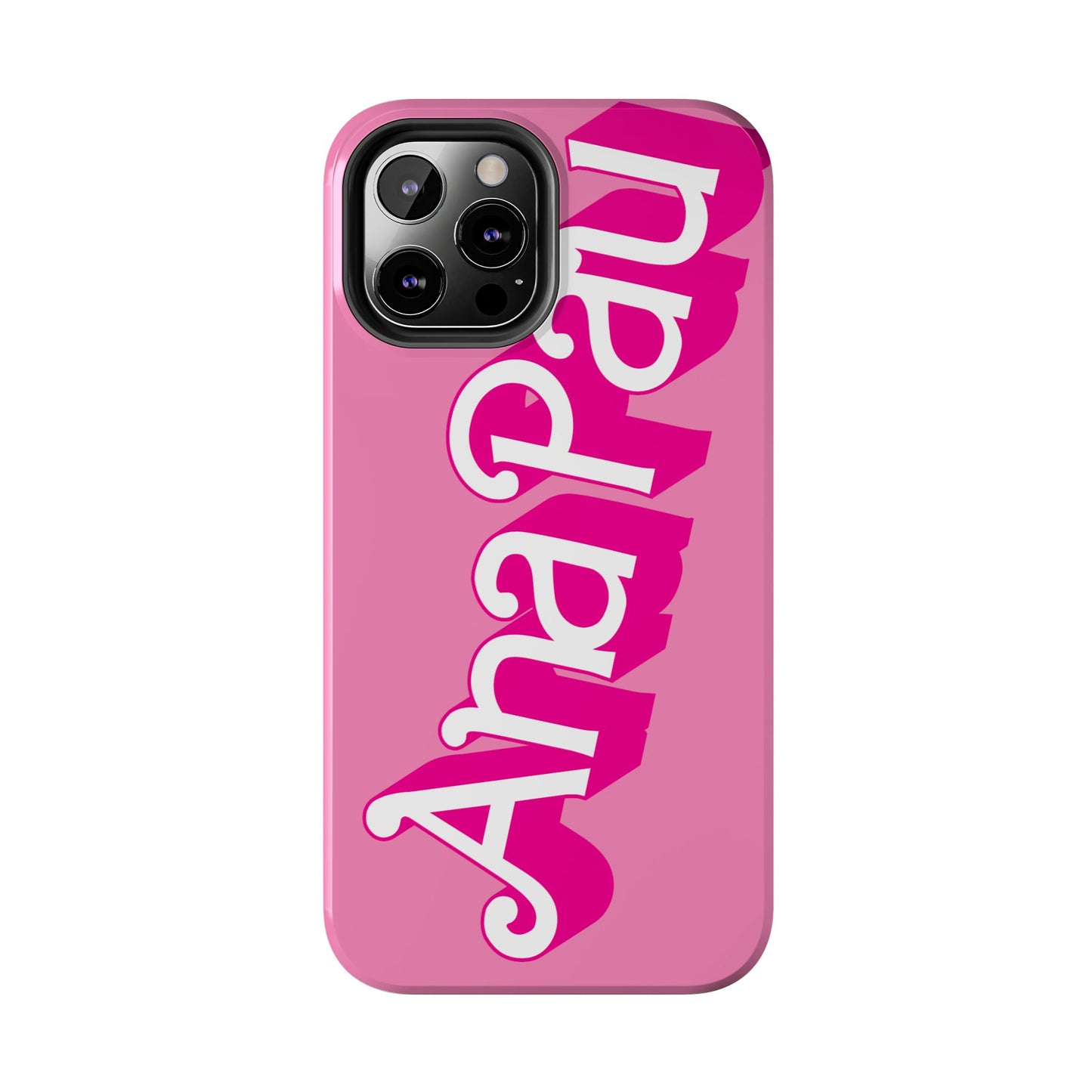 Hot PINK TOUGH IPHONE Cases | Supports wireless charging (not for MagSafe) | Personalized Mother's Day Gift for Wife, Sister or Grandmother