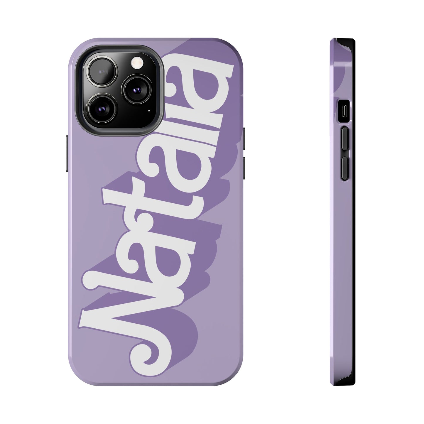 PURPLE TOUGH IPHONE Cases | Supports wireless charging (not for MagSafe) | Personalized Mother's Day Gift for Wife, Sister or Grandmother